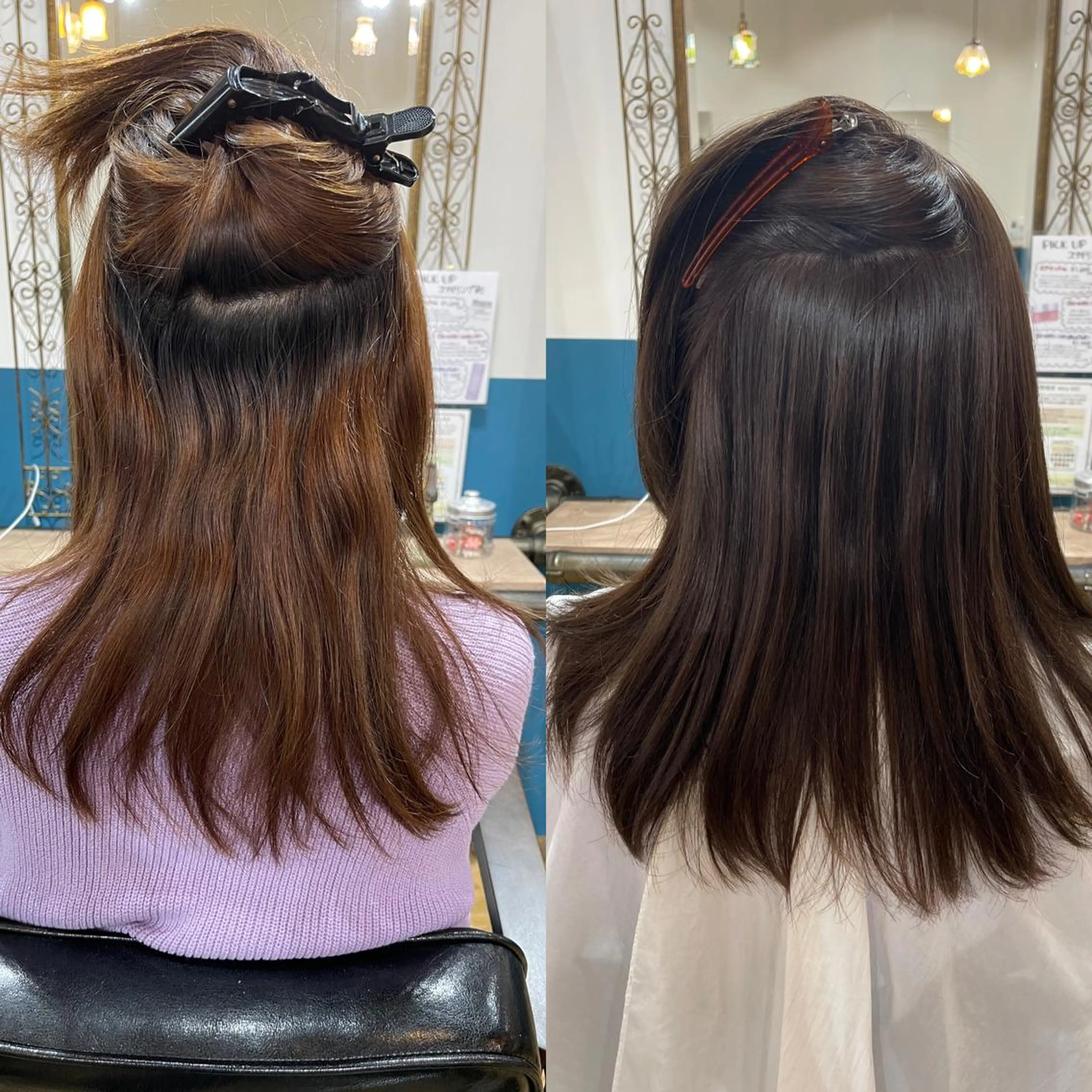 セミロング 縮毛矯正 カット 縮毛矯正 福島 和弥のヘアスタイル