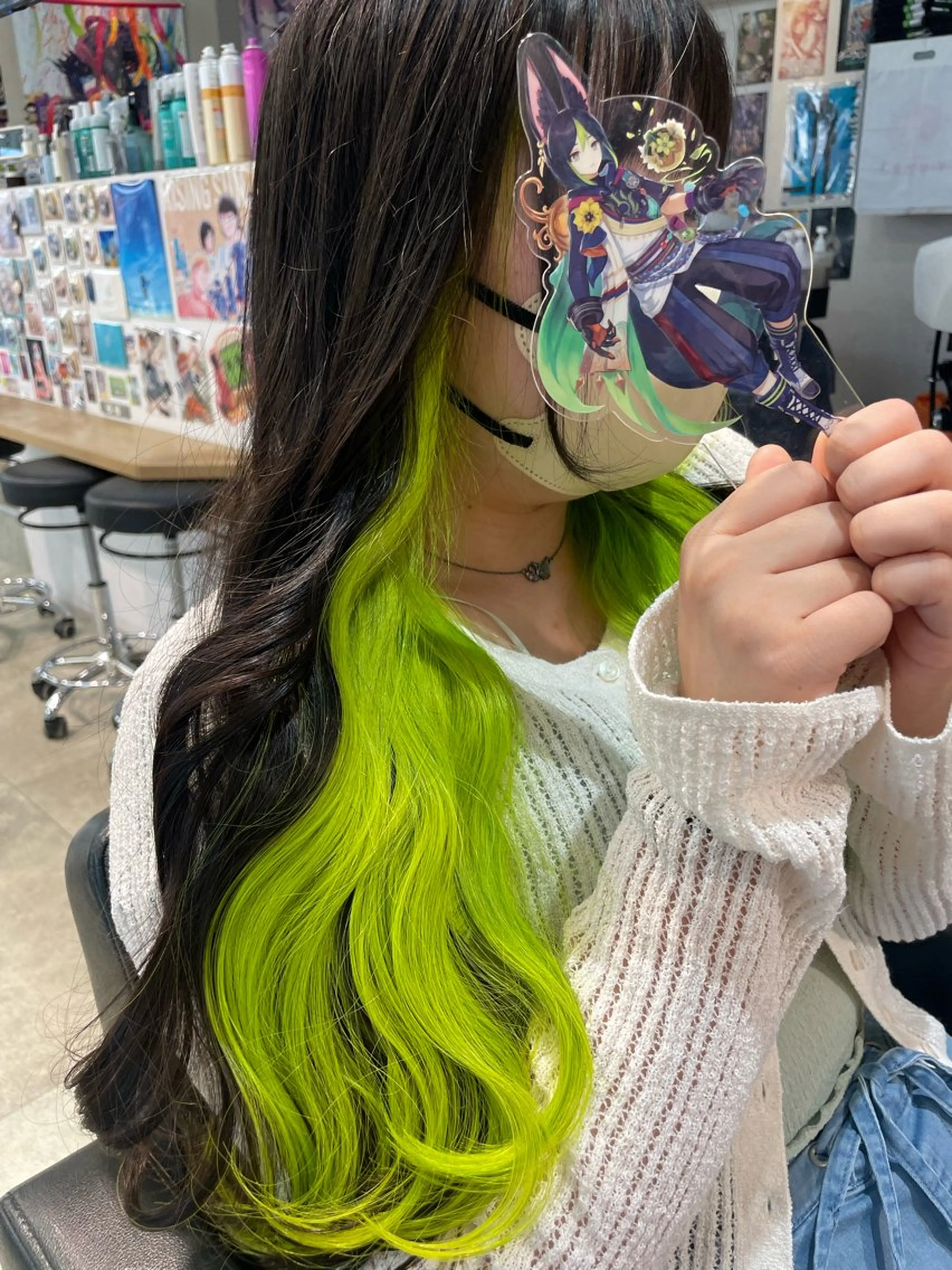 ロング カラー ブリーチ ケアブリーチ ダブルカラー インナーカラー ヘアカラー インナーカラー 推し ブリーチ 髪質改善のヘアスタイル