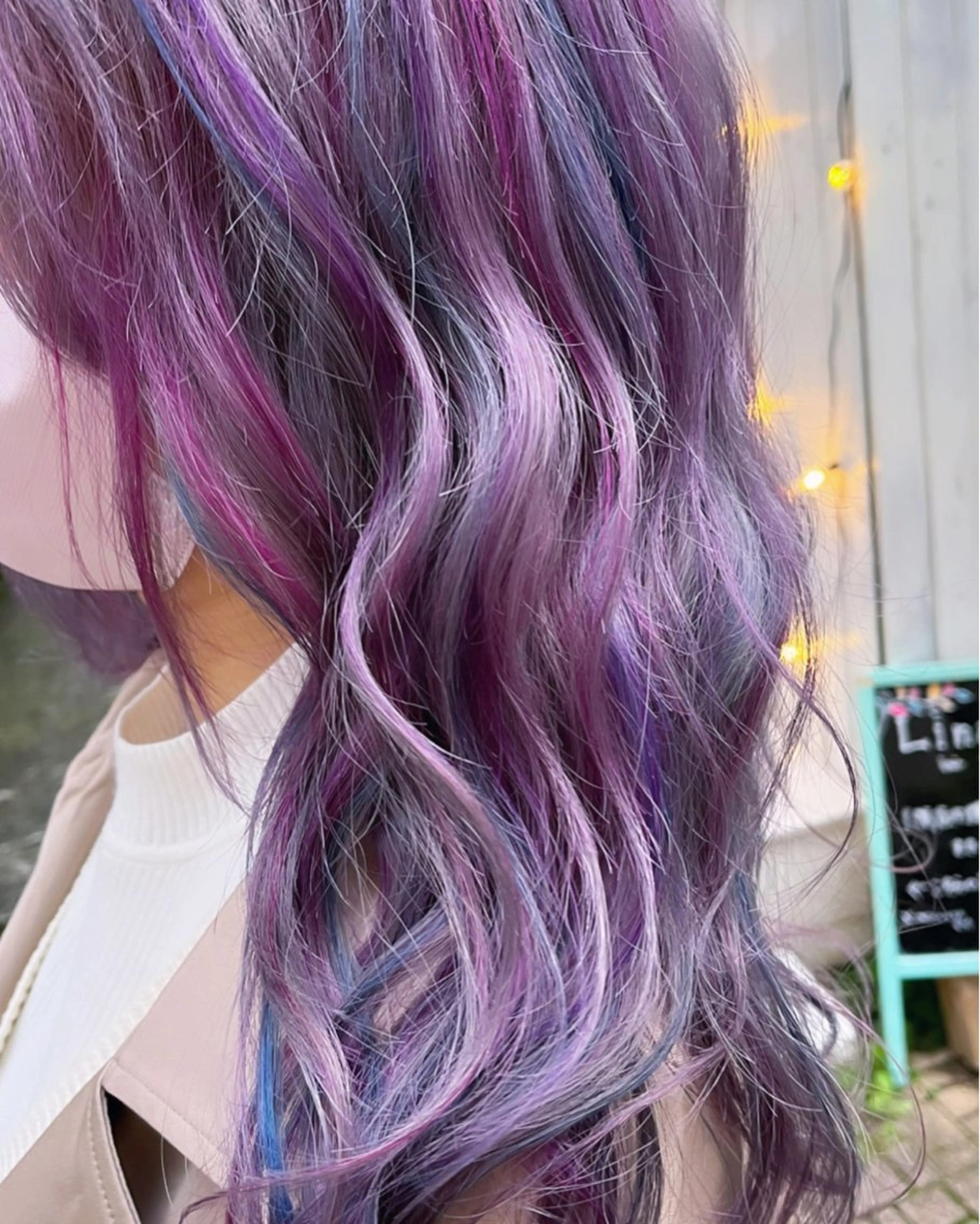 ロング カラー ブリーチ デザインカラー ユニコーンカラー カット ヘアカラー トリートメント 原宿サロン代表 デザインカラー伊藤卓のヘアスタイル