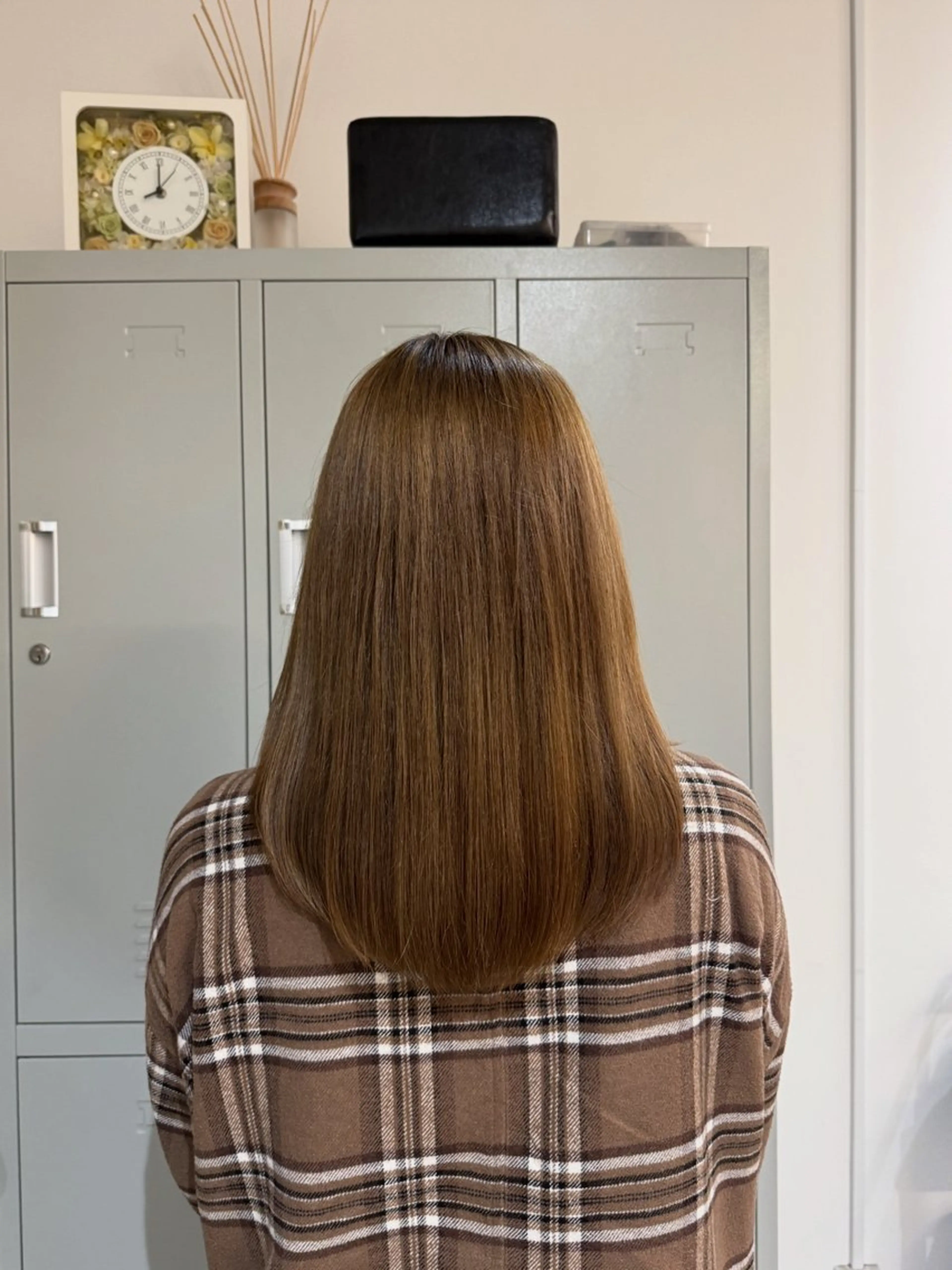 ミディアム 透明感カラー🫧 🍒久留米美容室のヘアスタイル
