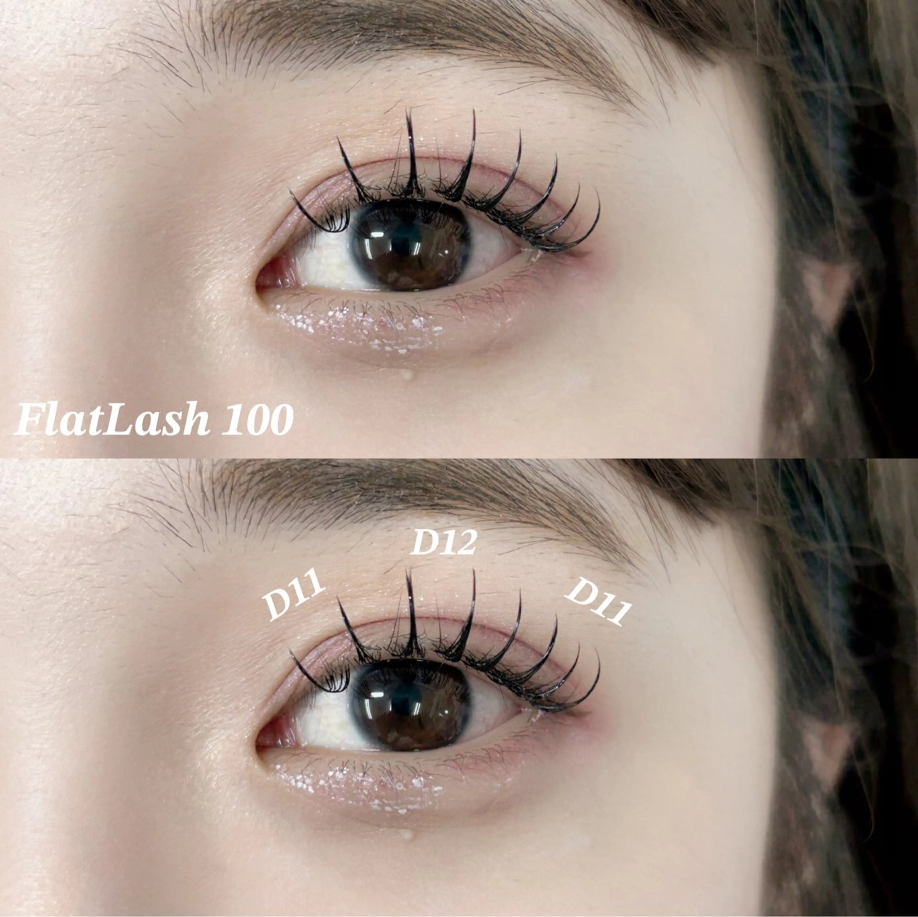 マツエク・マツパ フラットラッシュ こばやし りなのマツエク・マツパデザイン