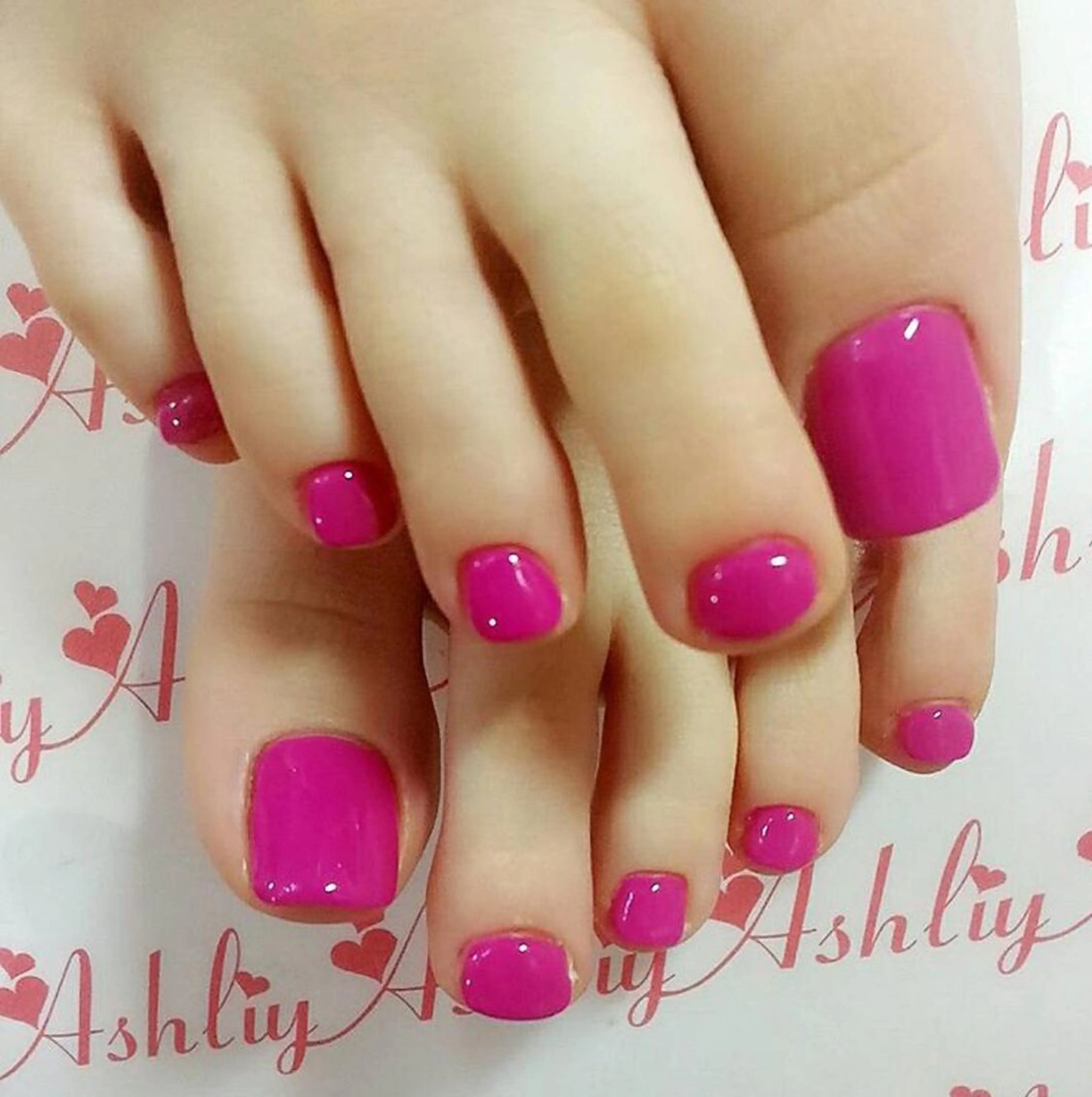 ネイル フットネイル ワンカラーネイル ☆Ashliy☆ Mのネイルデザイン