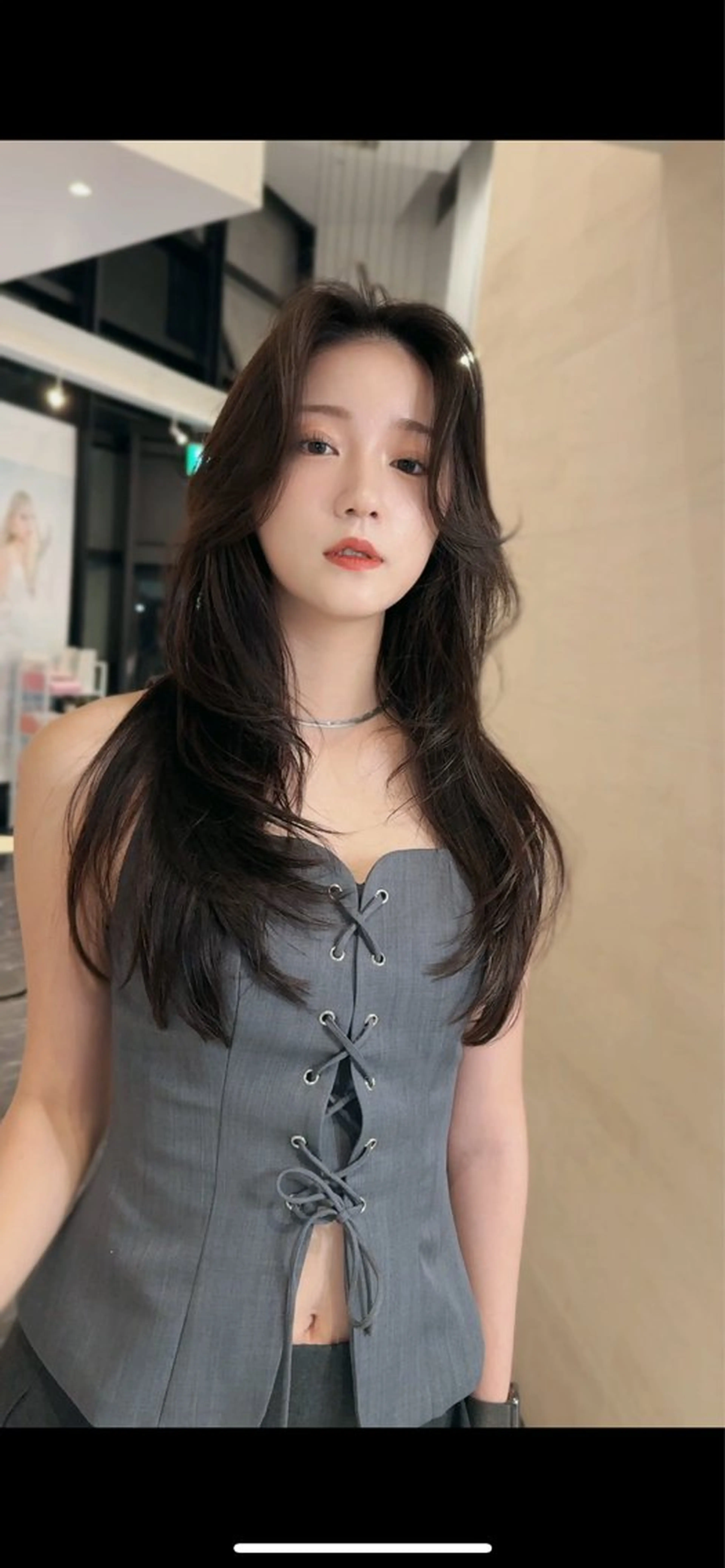 ロング カット ヘアカラー トリートメント 海野翔吾🇨🇳 ワンホンレイヤーのヘアスタイル