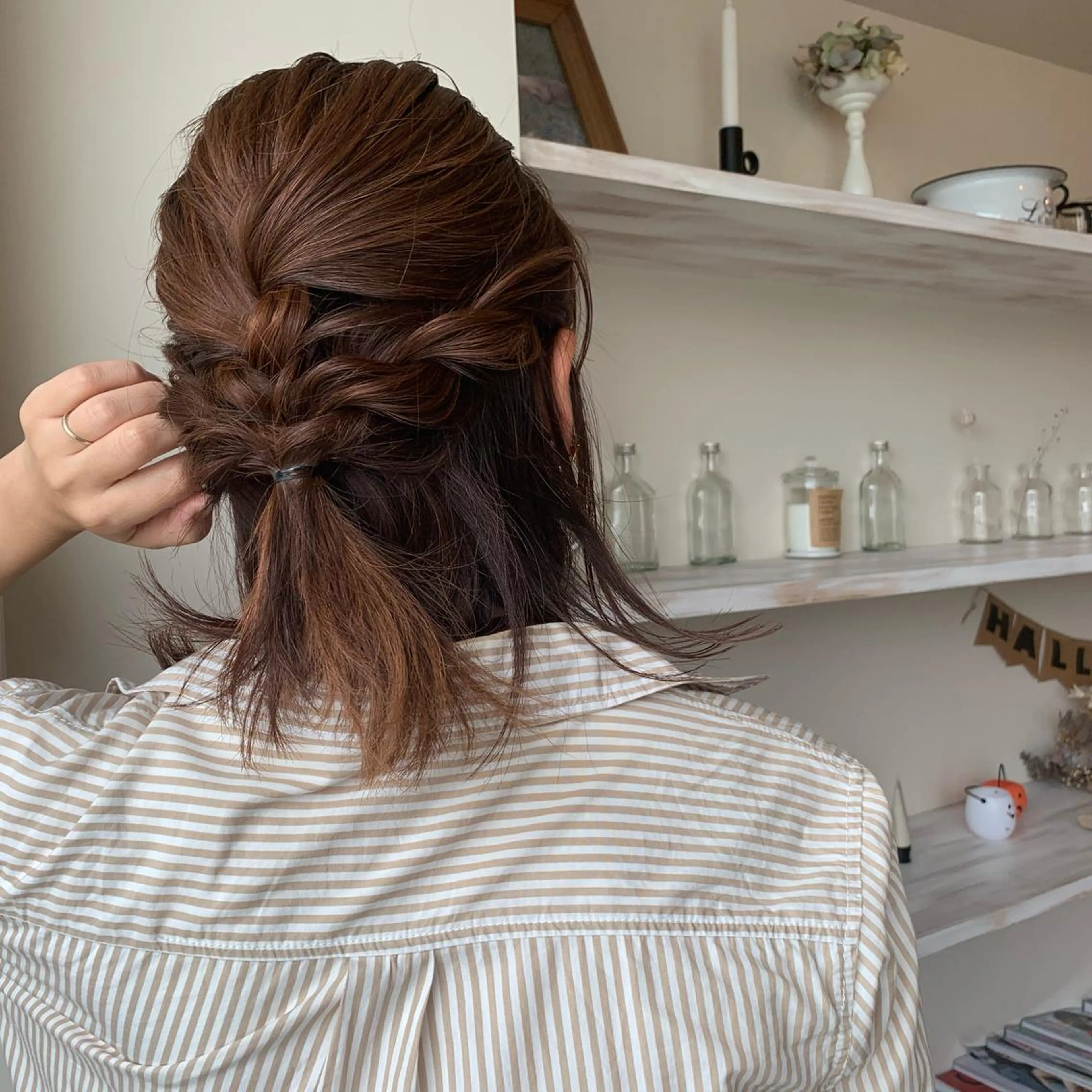 ミディアム カラー ヘアアレンジ ボブウルフ／ボブ Satsuki【名駅のヘアスタイル