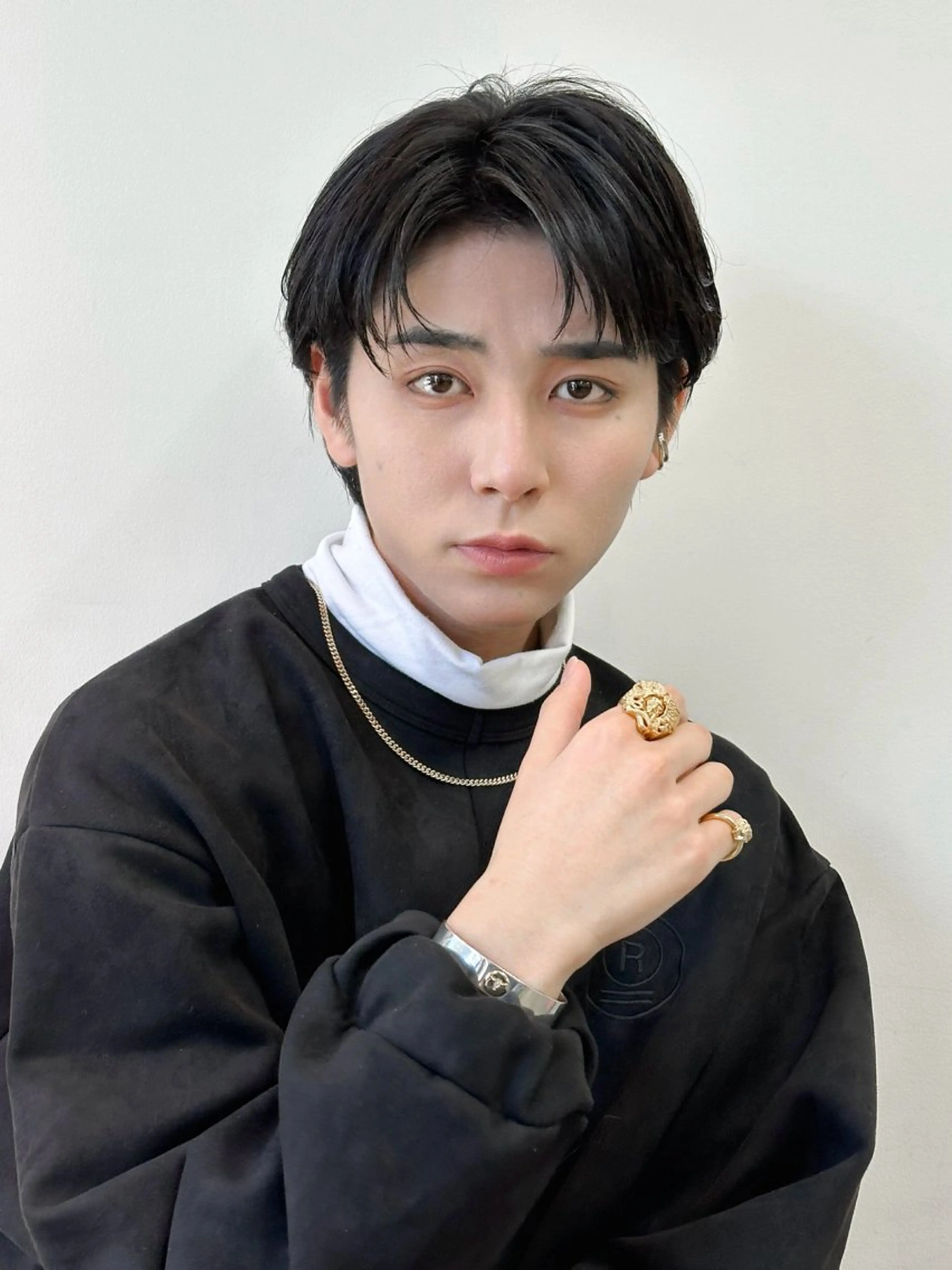 ショート メンズ センターパート コンマヘア メンズ特化/パーマ 職人/ひかるのヘアスタイル