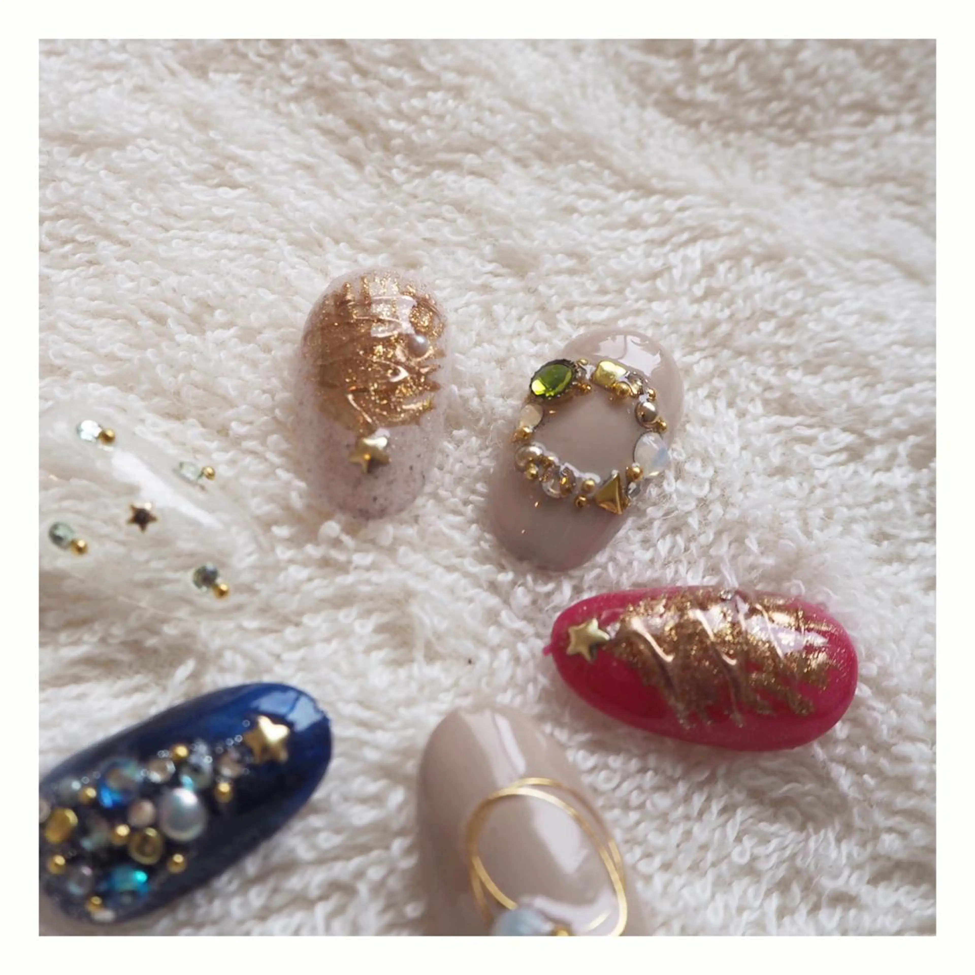 ネイル アートネイル 冬ネイル クリスマス おうちのネイルサロン KonpeiTouのネイルデザイン