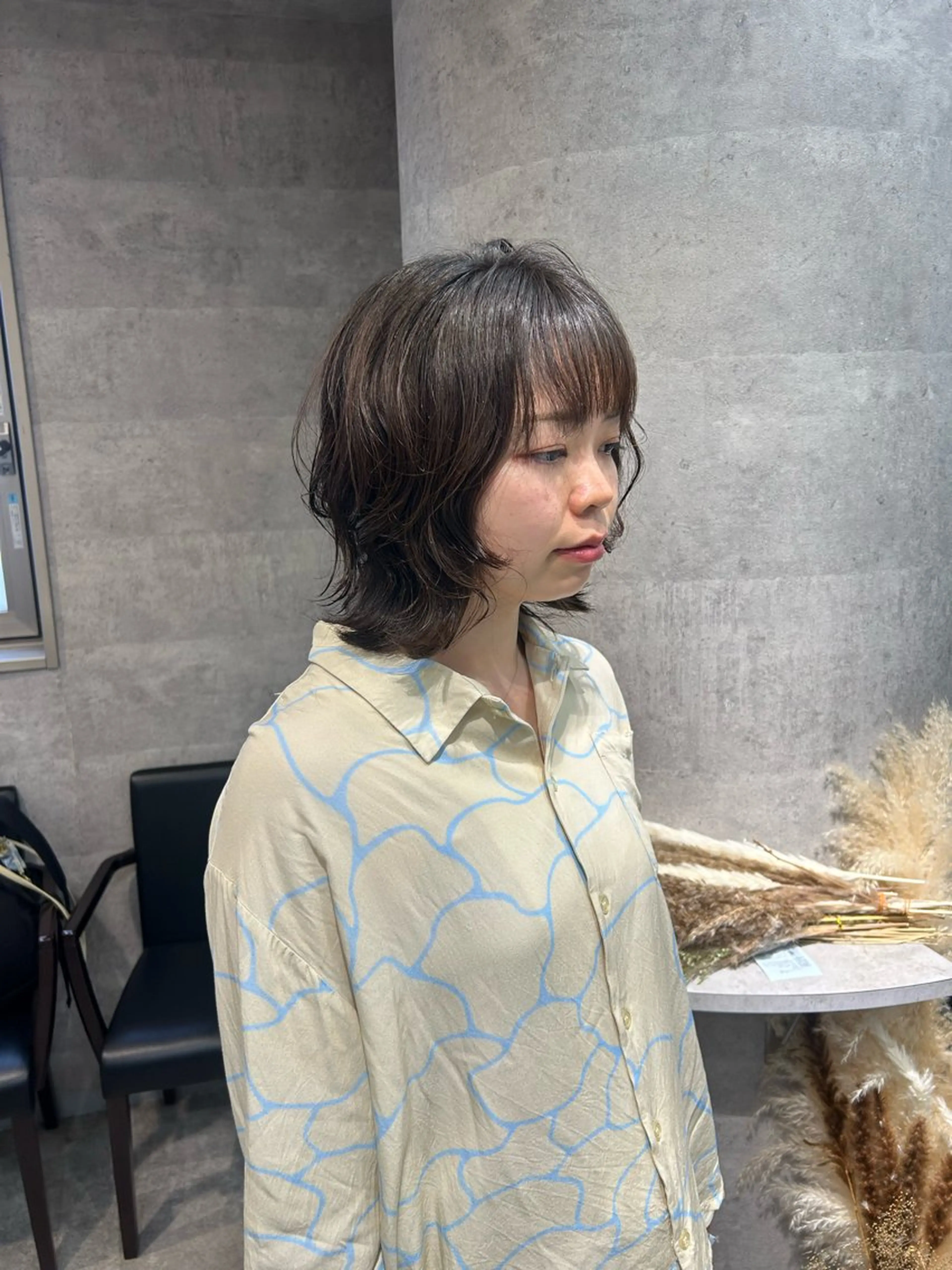 ミディアム パーマ 外国人風ヘア/ 髪質改善/ayacaのヘアスタイル