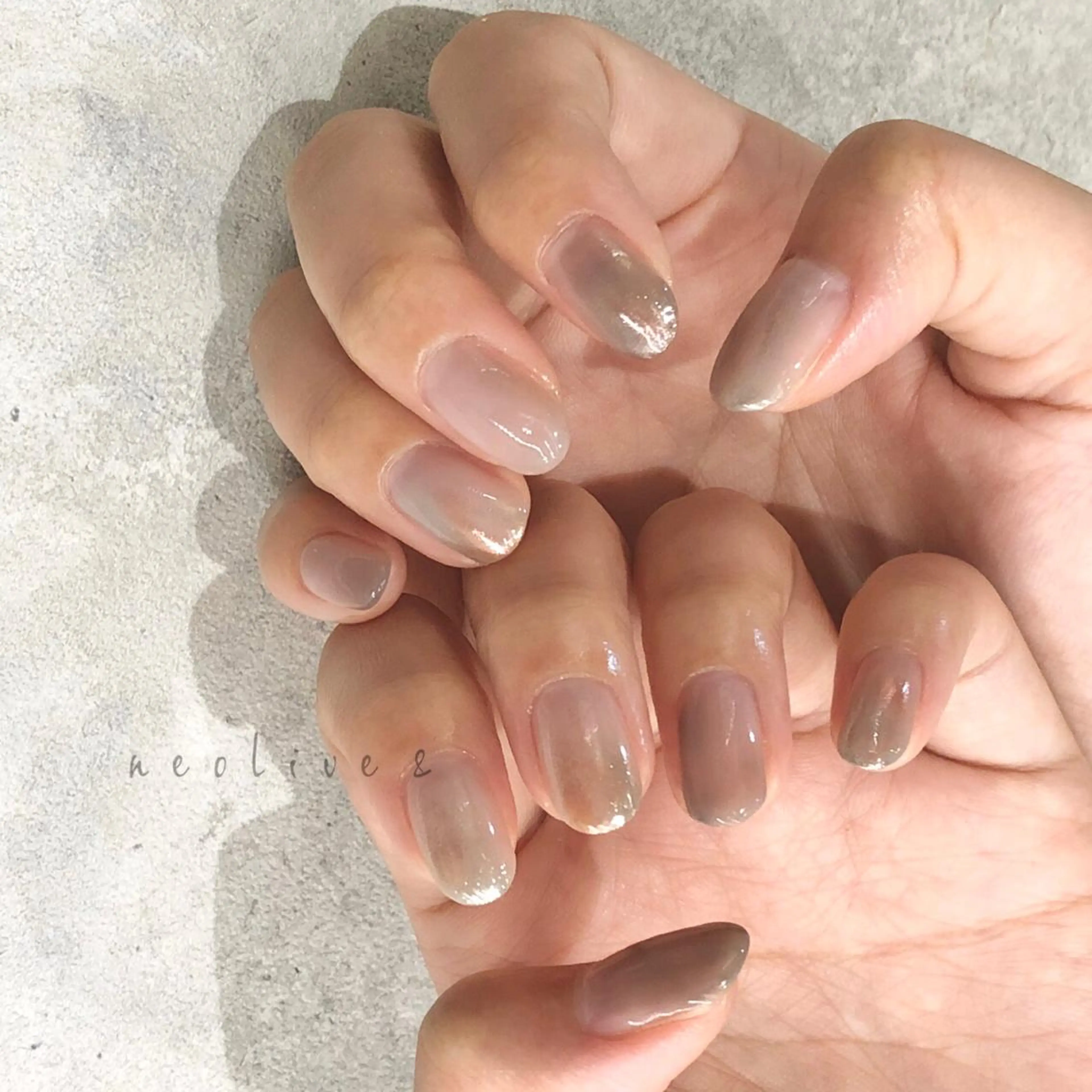 ネイル ニュアンスネイル Yuriko Omi パラジェル/渋谷のネイルデザイン