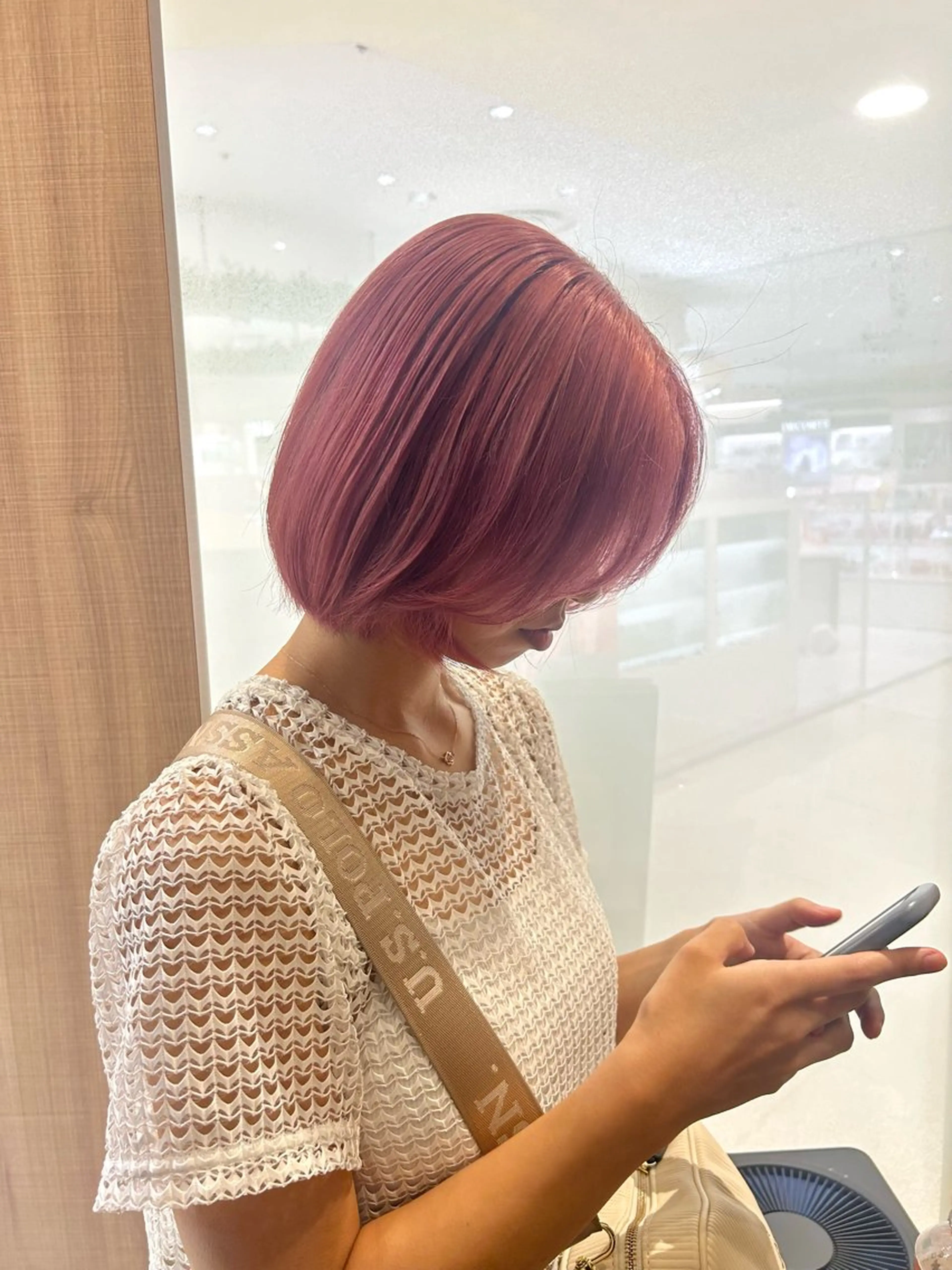 ミディアム カラー ヘアカラー トリートメント 似合わせカラー/艶 髪質改善/ヨシザキのヘアスタイル