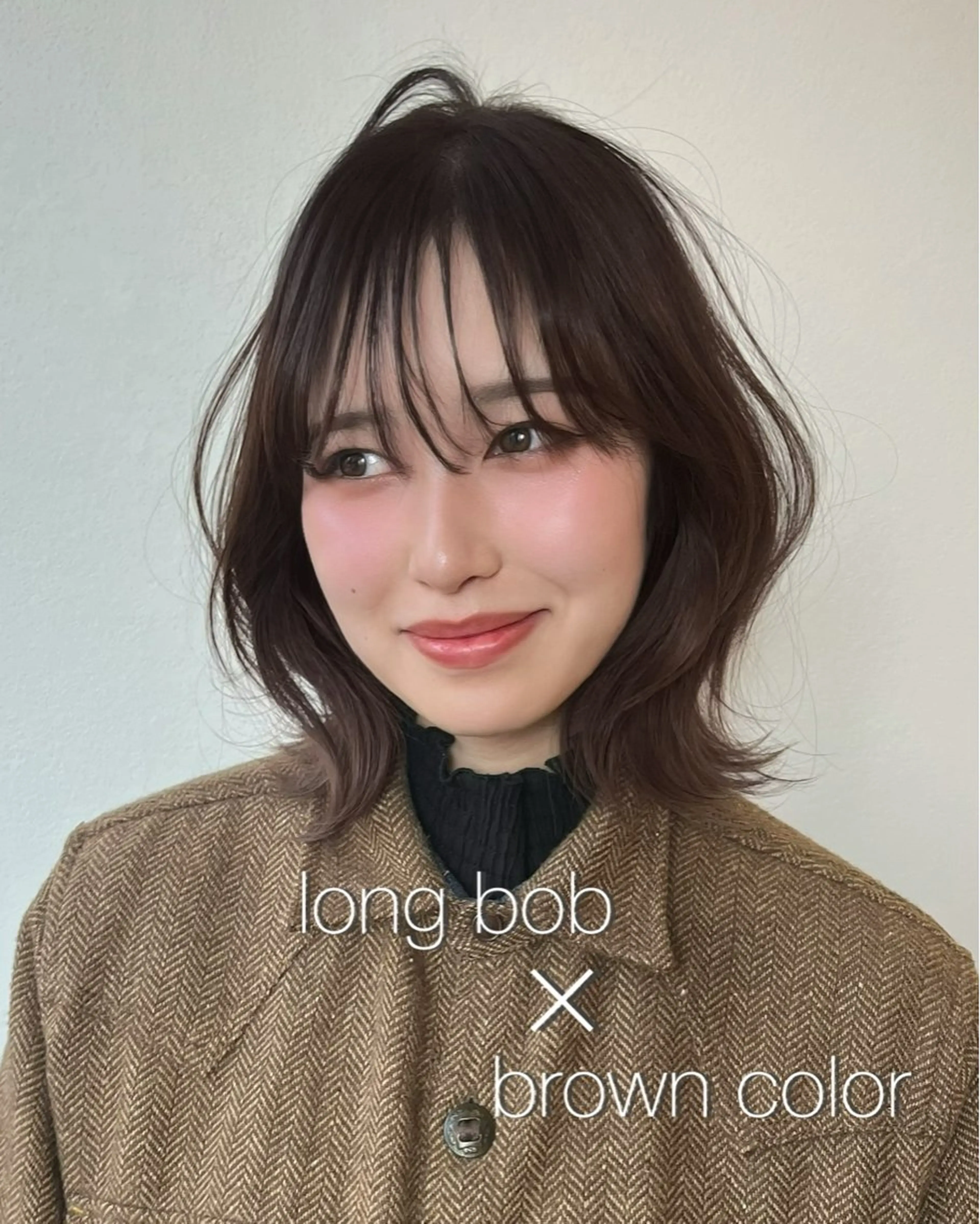 ミディアム カット 縮毛矯正 トリートメント けいし🐬ボブ 美髪縮毛矯正のヘアスタイル