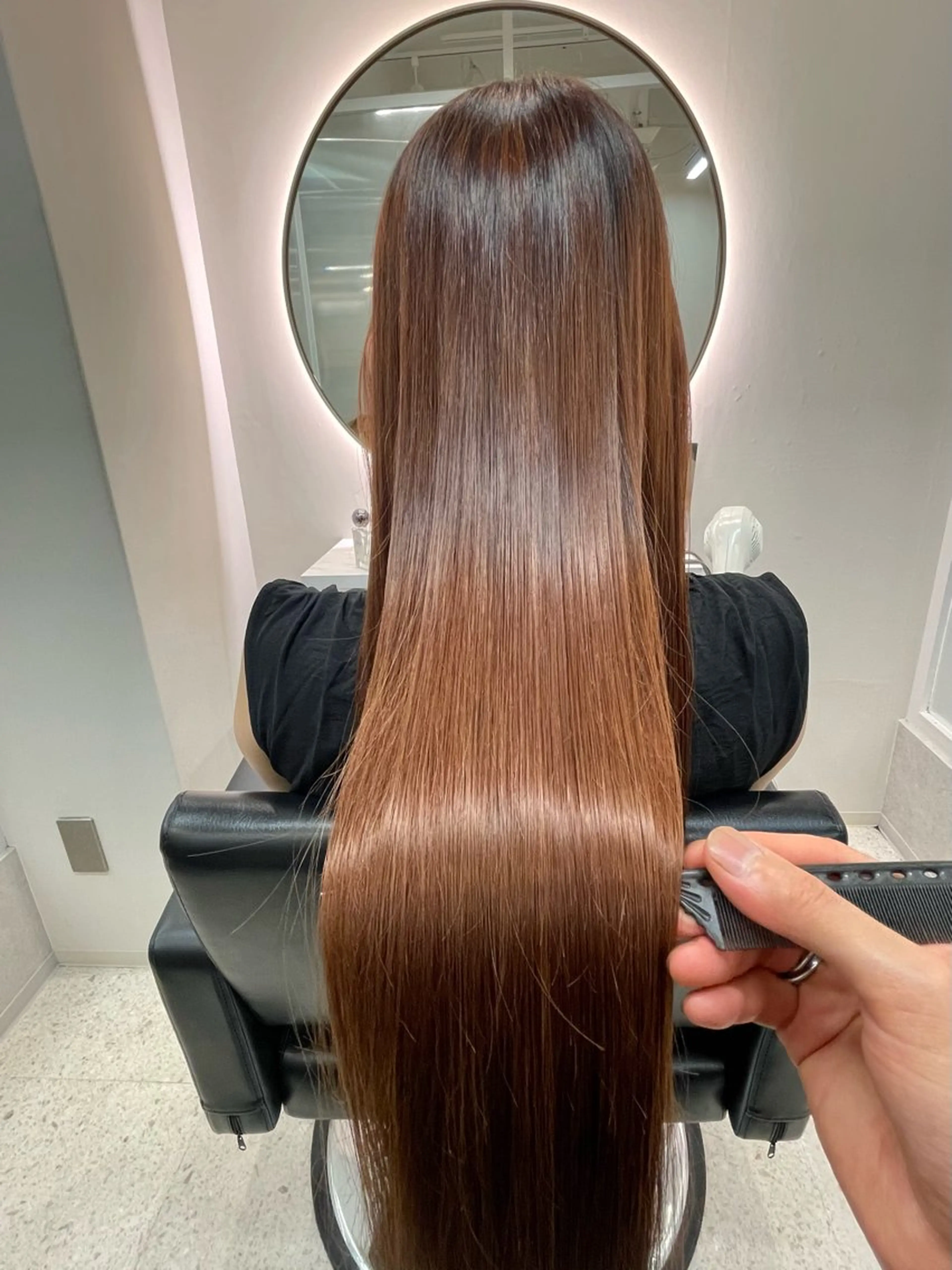 ロング カット ヘアカラー トリートメント 髪質改善🇰🇷 アサイユウスケのヘアスタイル