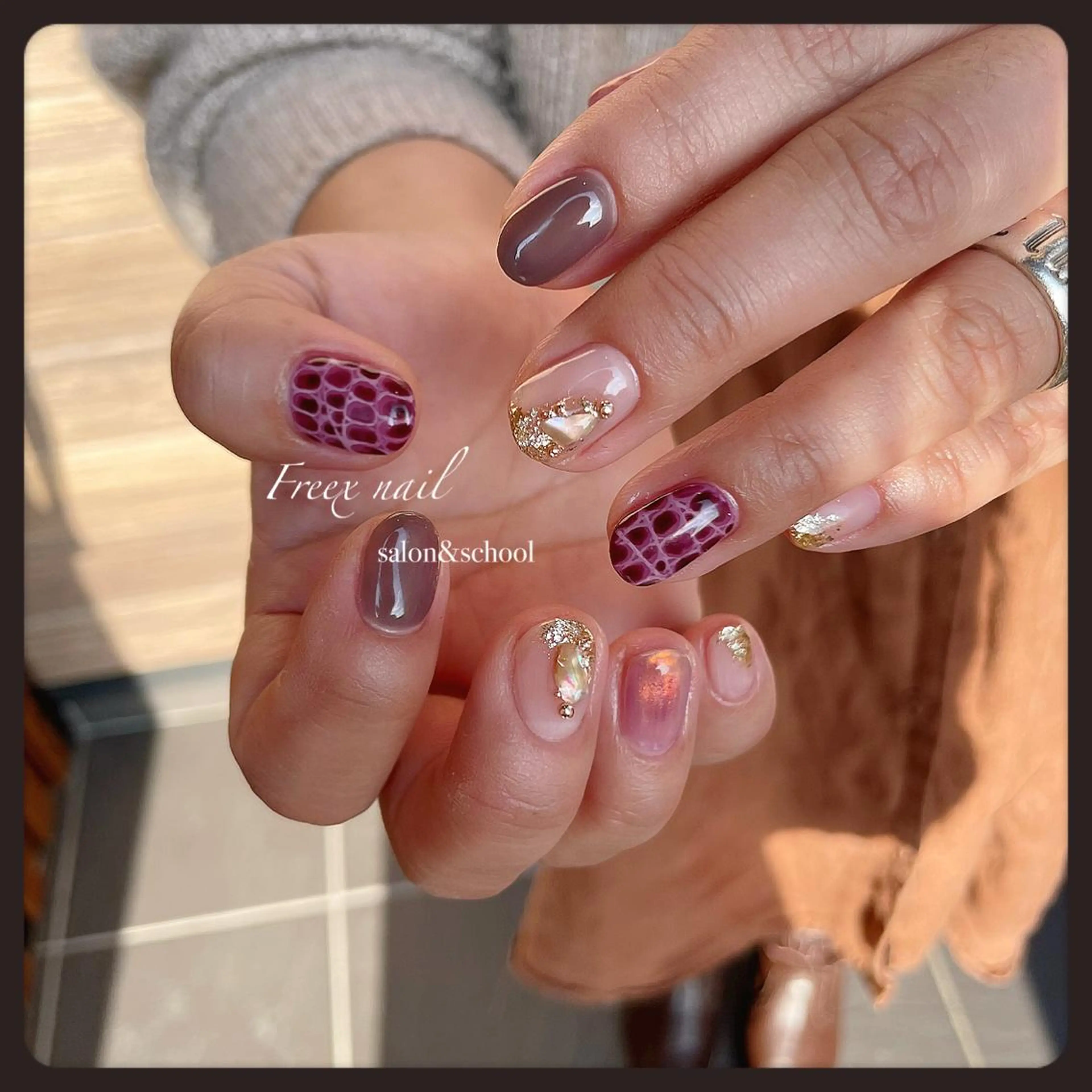 ネイル ハンドネイル ハンドケア freex nail /ニュアンス/個性派のネイルデザイン