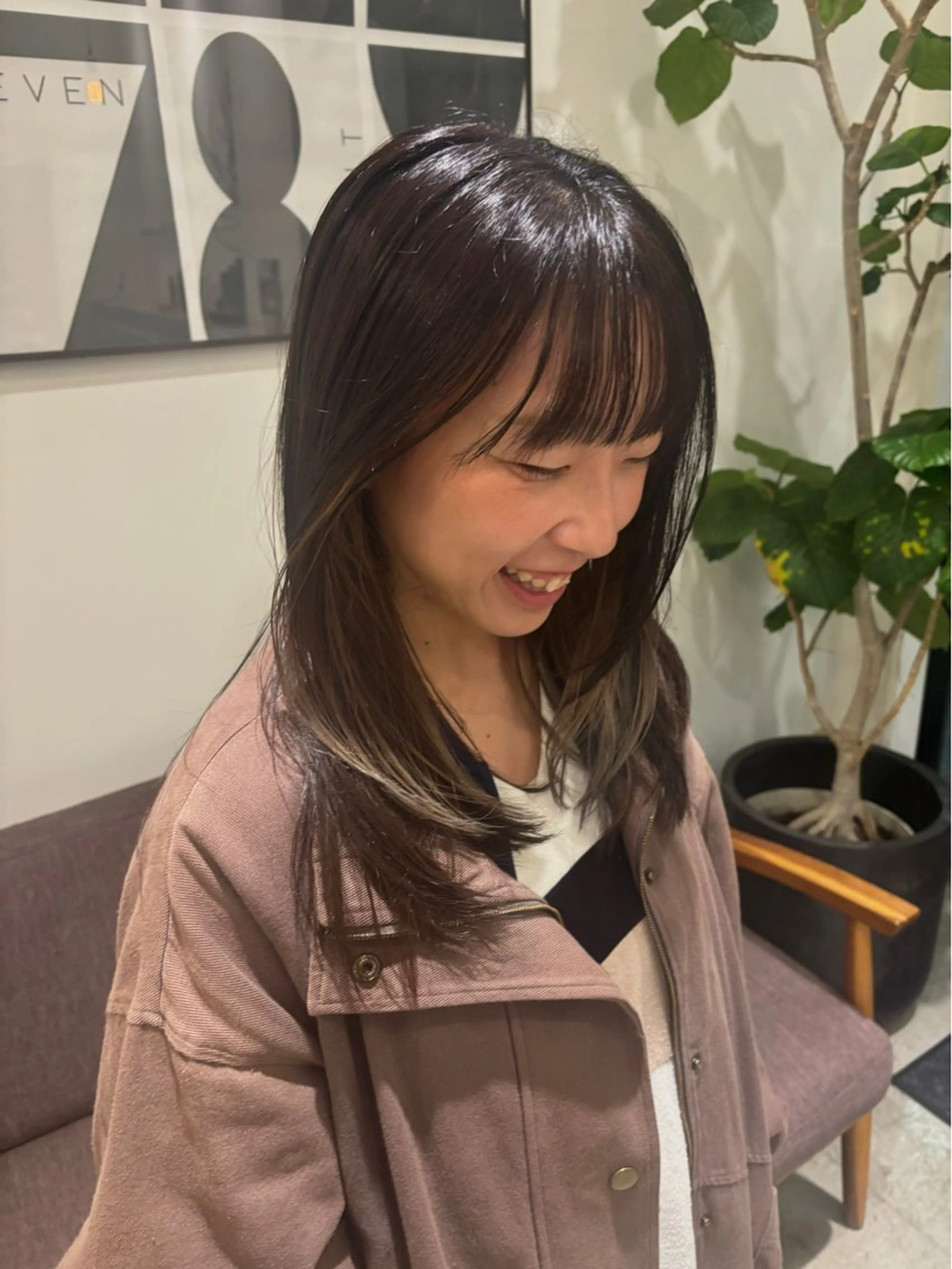 カラー ベージュカラー インナーカラー ミルクティーベージュ カラーモデル募集中 🪽yu-naのヘアスタイル
