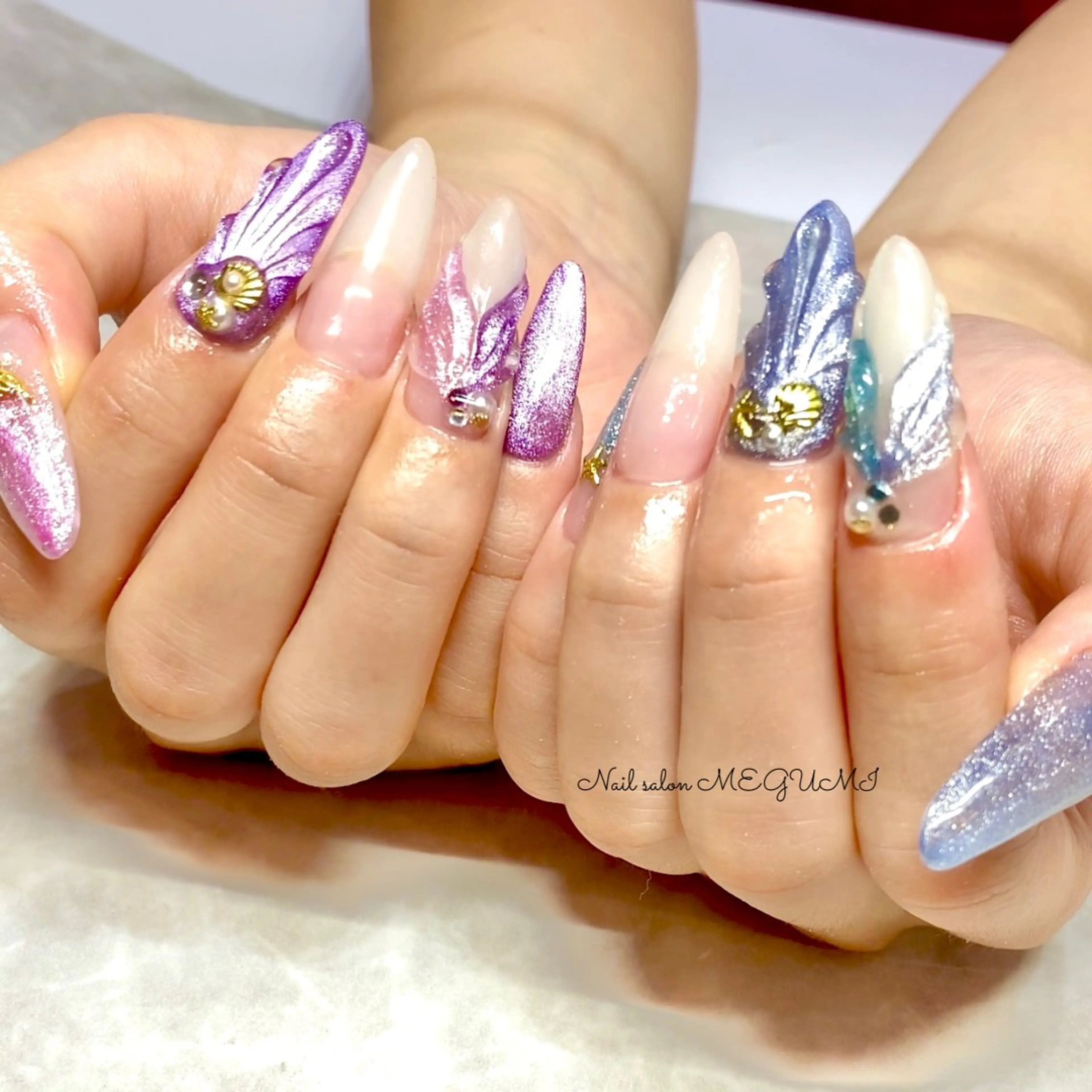 ネイル 持ち込み スカルプネイル Nail salon MEGUMIのネイルデザイン