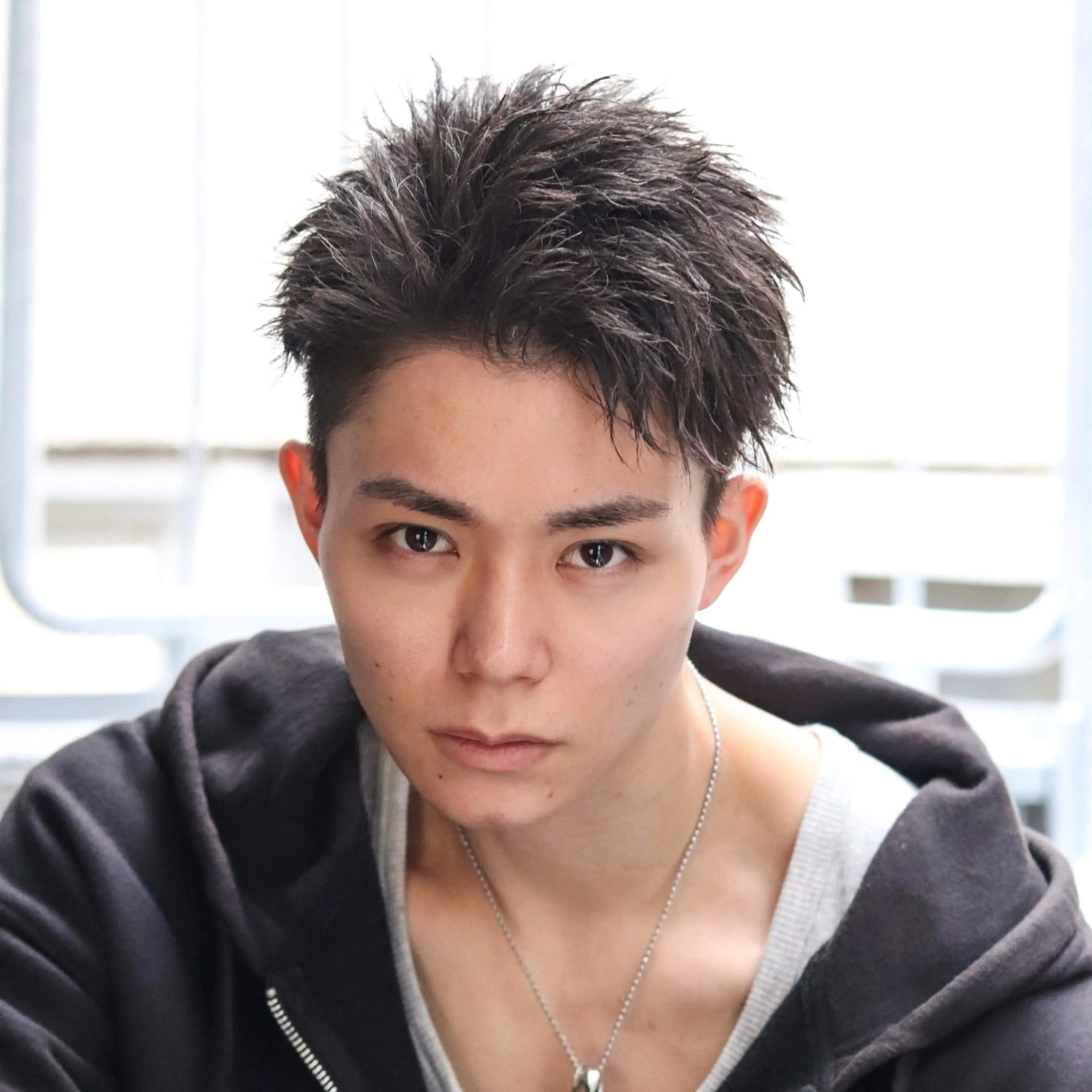 ショート カラー パーマ メンズ ハイトーン/メンズマ ッシュ/KYOHEIのヘアスタイル