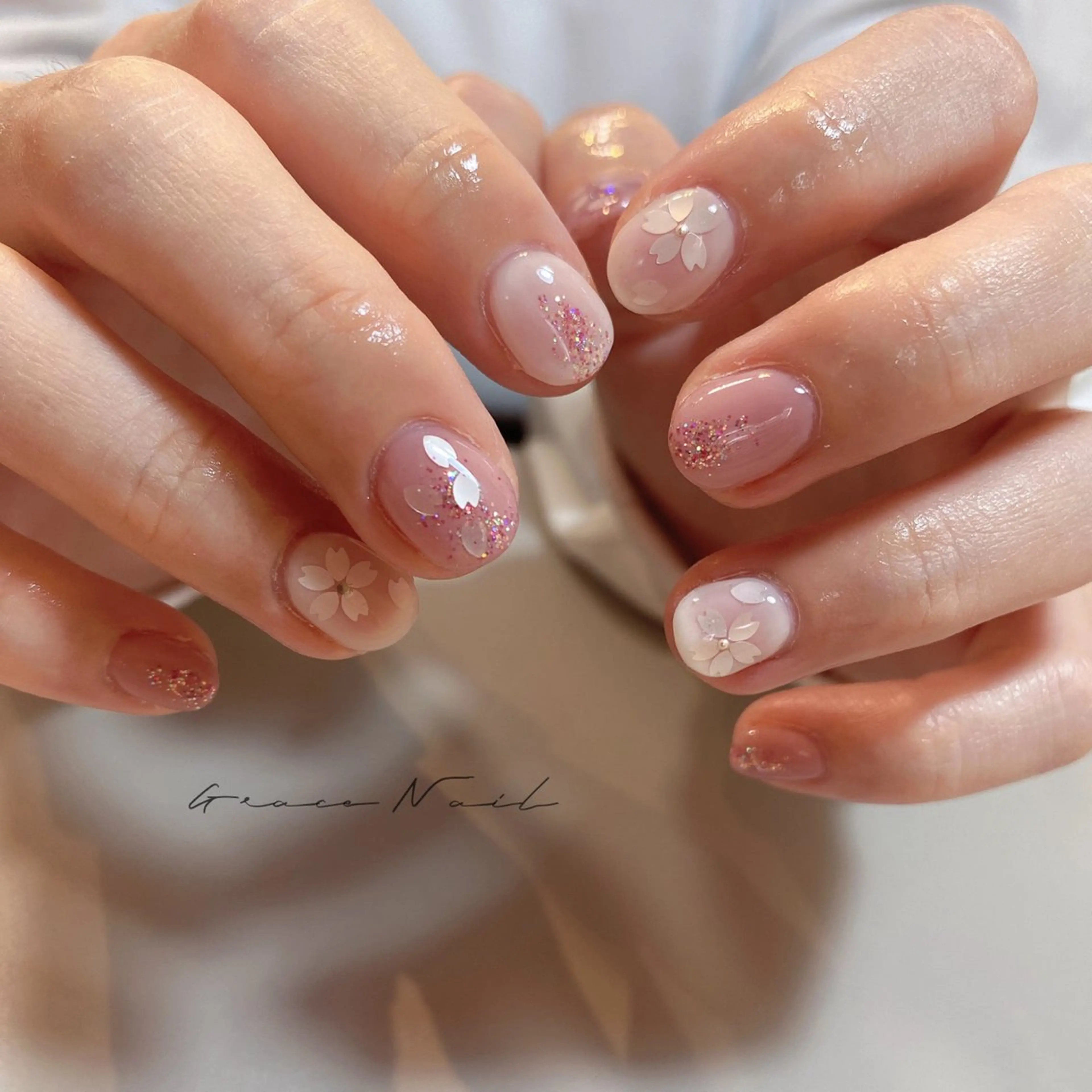 ネイル アートネイル 持ち込み ハンドネイル ☆*｡Grace Nail｡*☆のネイルデザイン