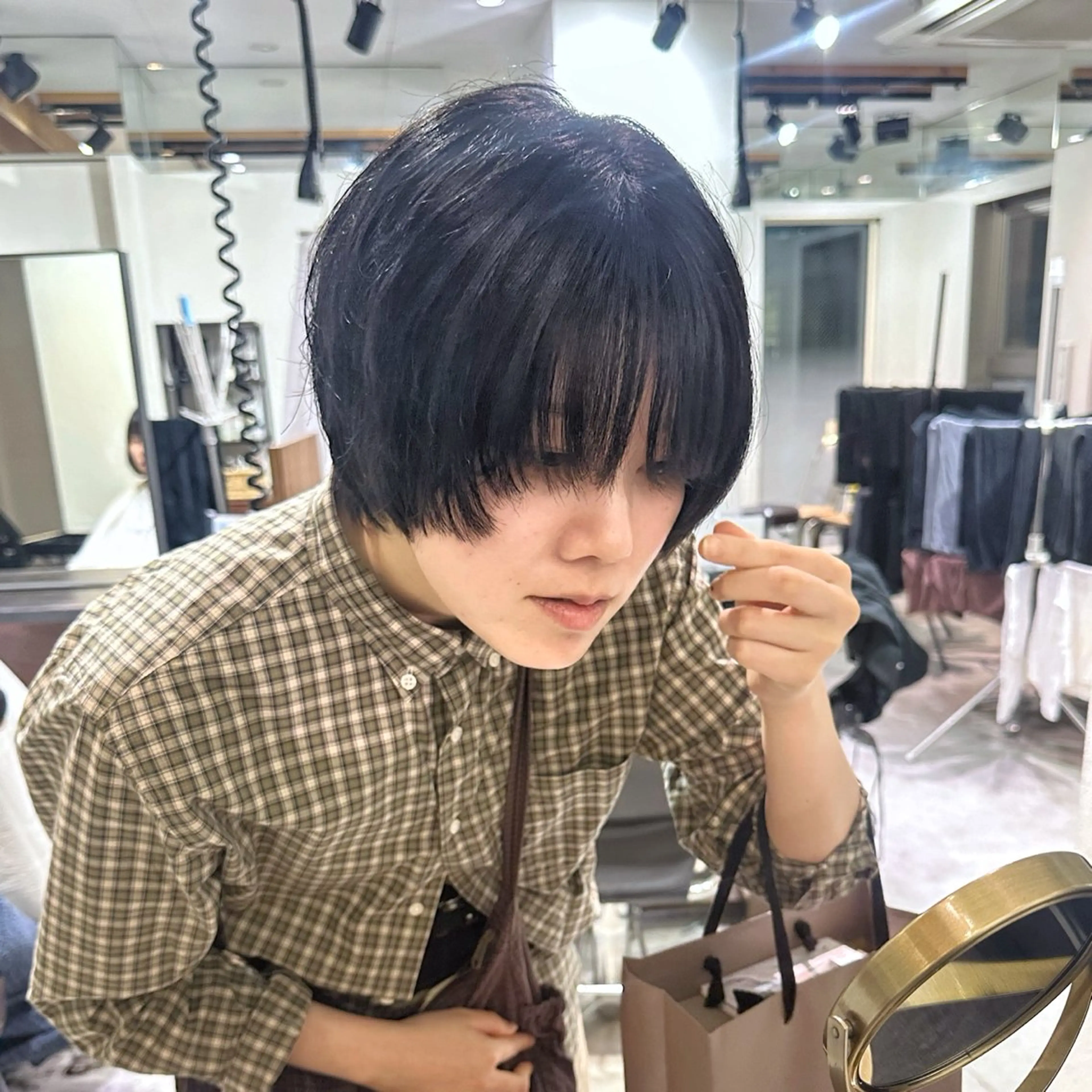 ショート 顔まわりレイヤー 顔周りカット レイヤーカット ショートヘア ボブ/ショート /服部ルミナ🔅のヘアスタイル