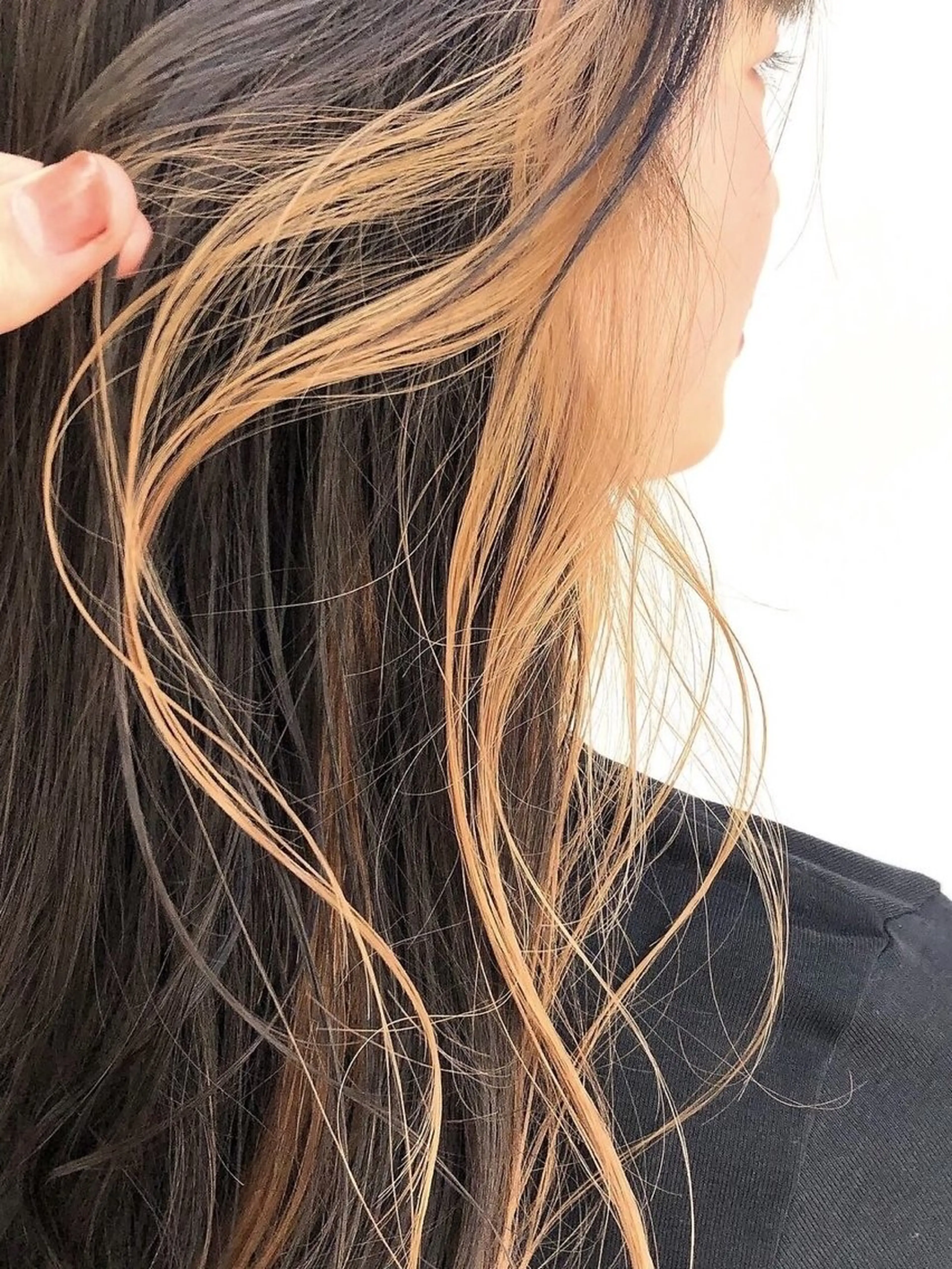 ロング ボブ 髪質改善 韓国風ヘア レイヤーカット 縮毛矯正 suii..hair designのヘアスタイル