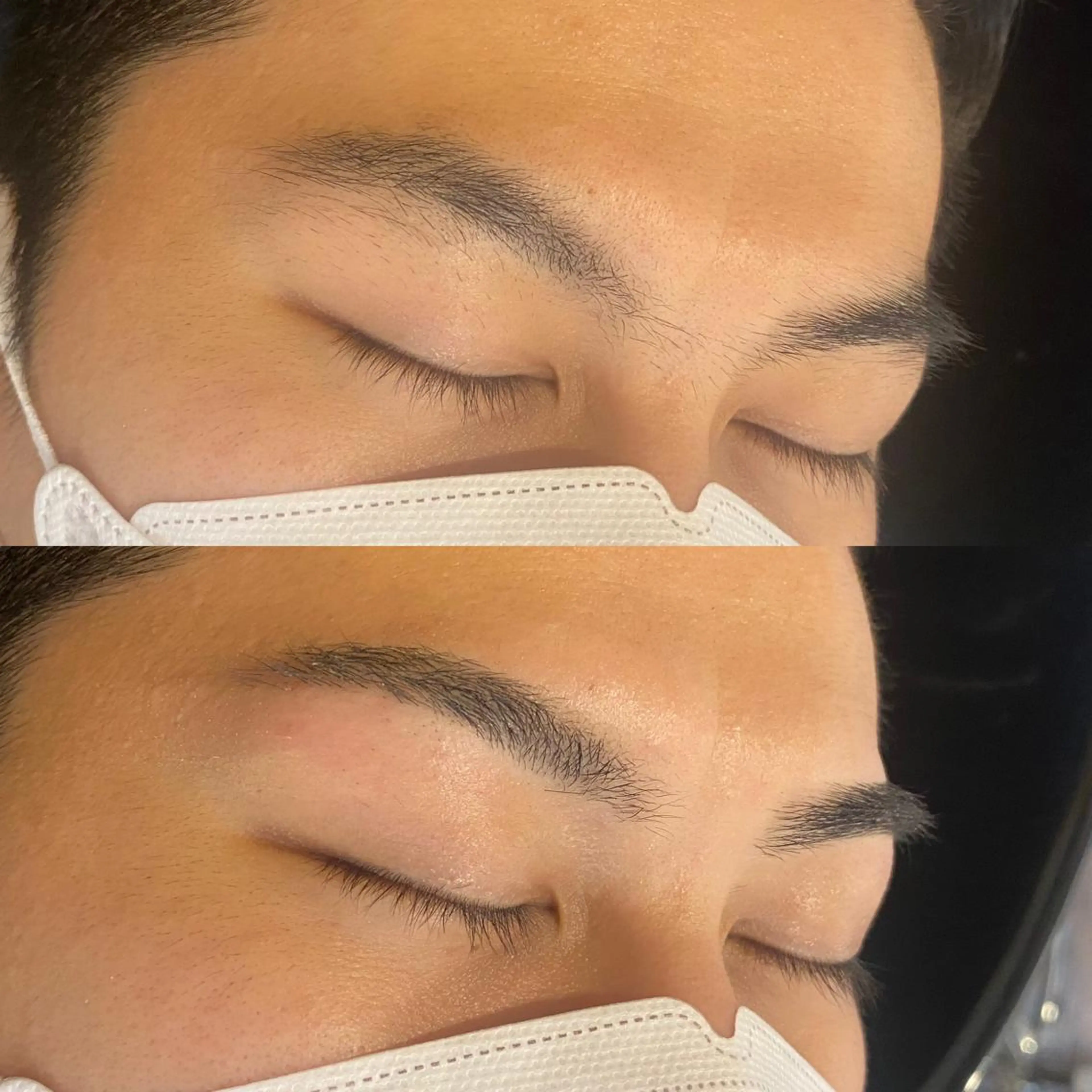 メンズ アイブロウ ワックス脱毛 眉カット pep natsumiのヘアスタイル