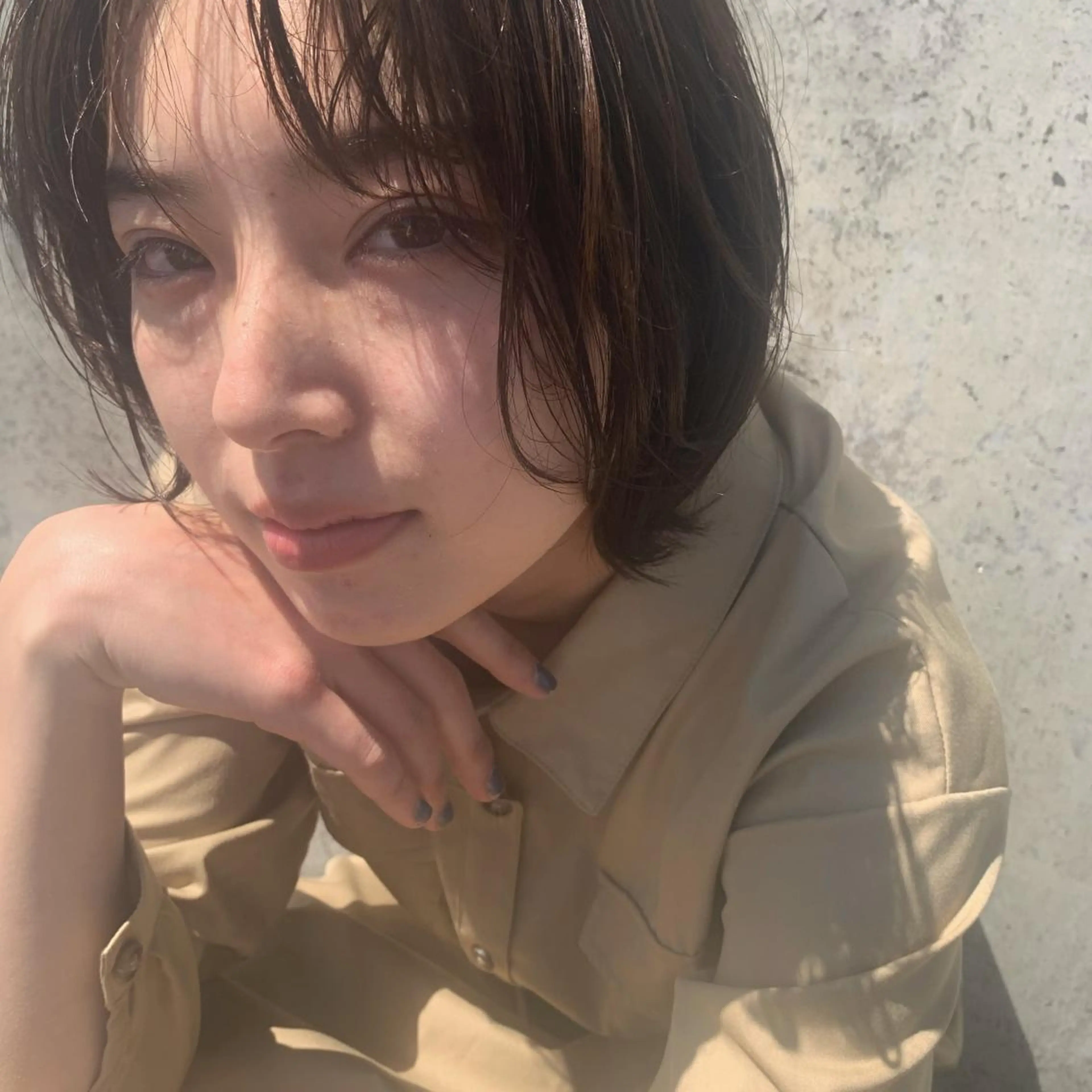 ミディアム 狩野 くるみのヘアスタイル