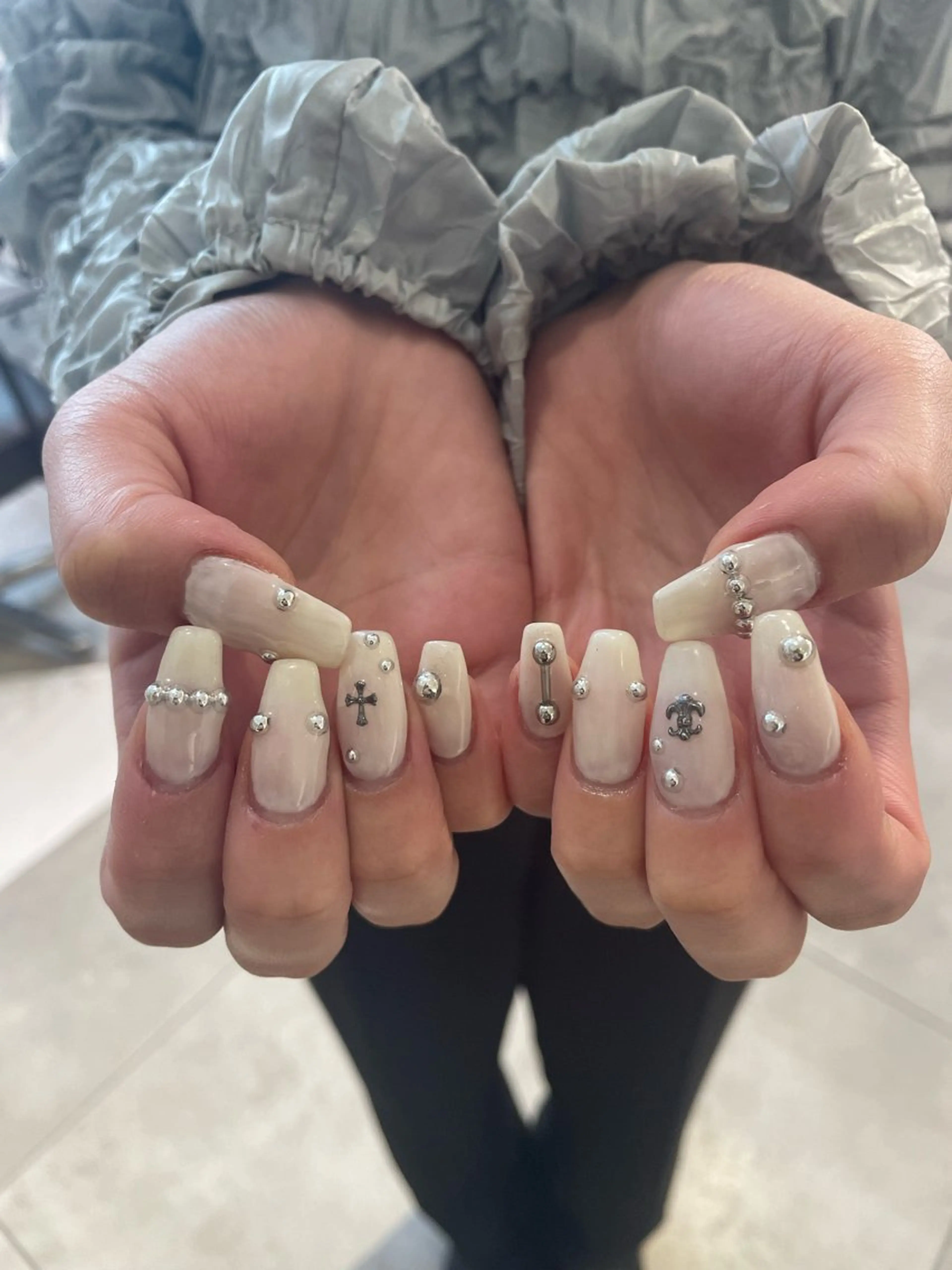 ネイル ジェルネイル パラジェル ハンドネイル hair&nail ☯️アイリ☯️のネイルデザイン