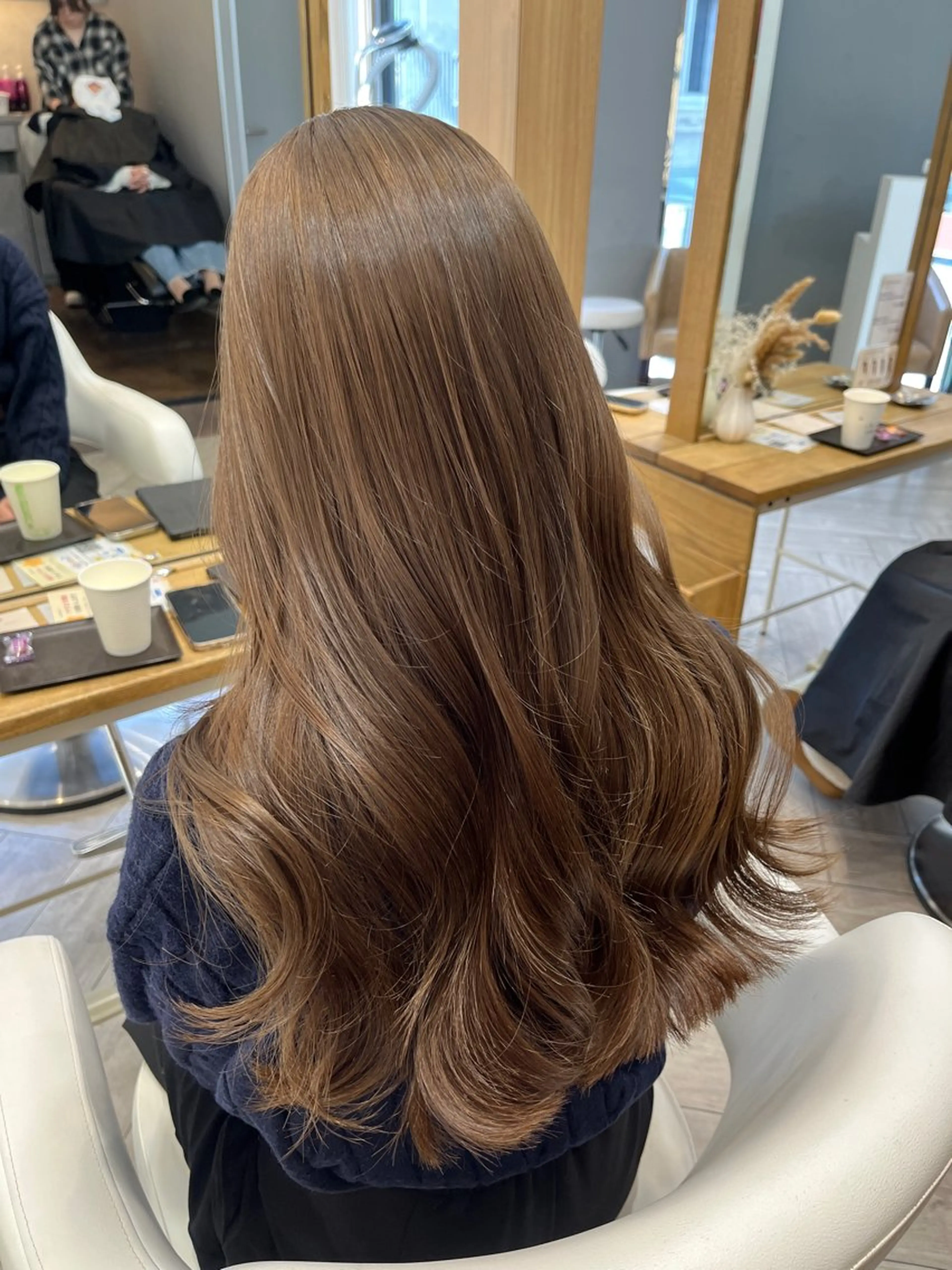 ロング アッシュ カット ヘアカラー トリートメント AVANCE. chisatoのヘアスタイル