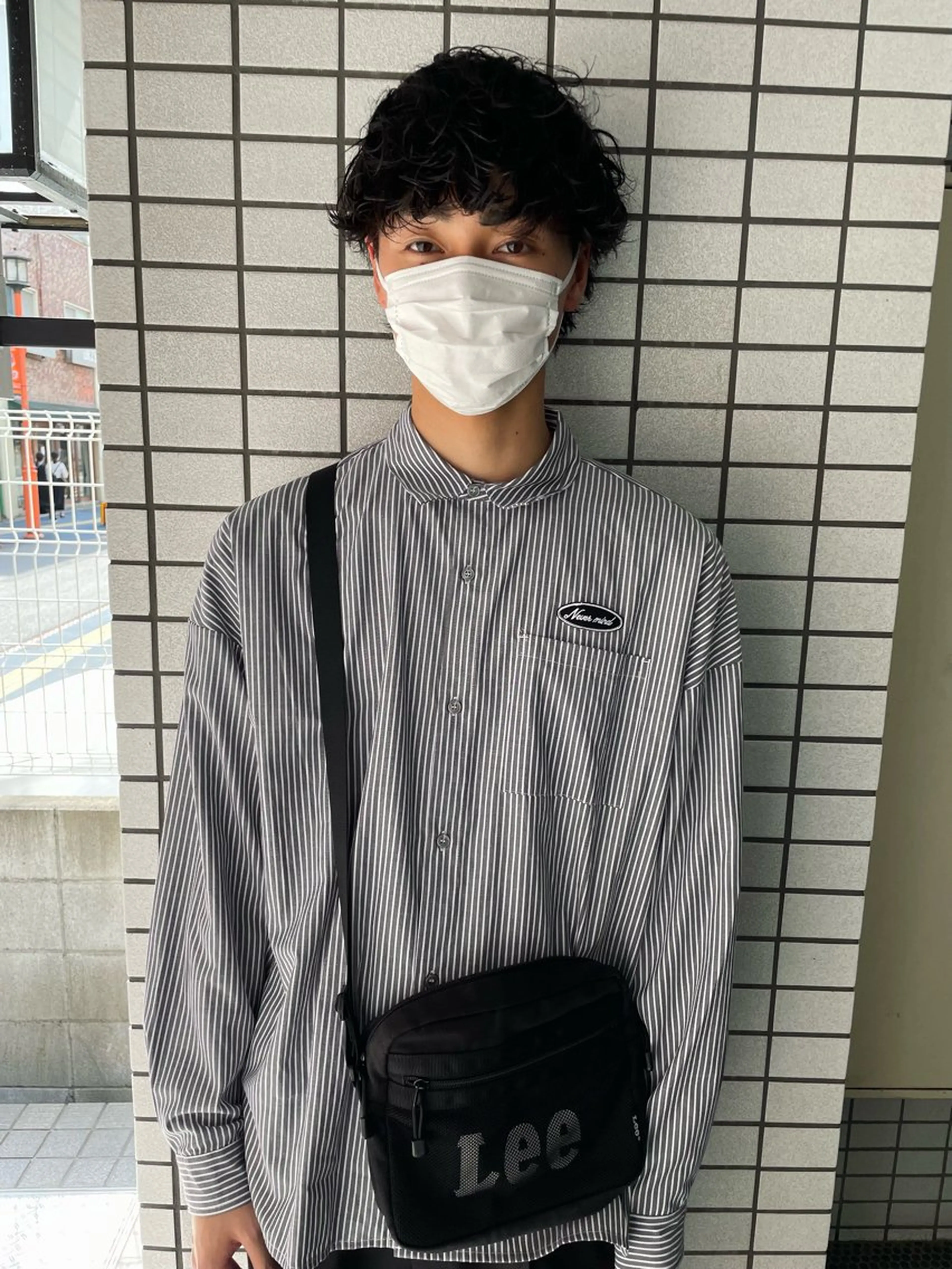 ミディアム パーマ メンズ ミディアムパーマ メンズパーマ 波巻きパーマ ruki yabeのヘアスタイル