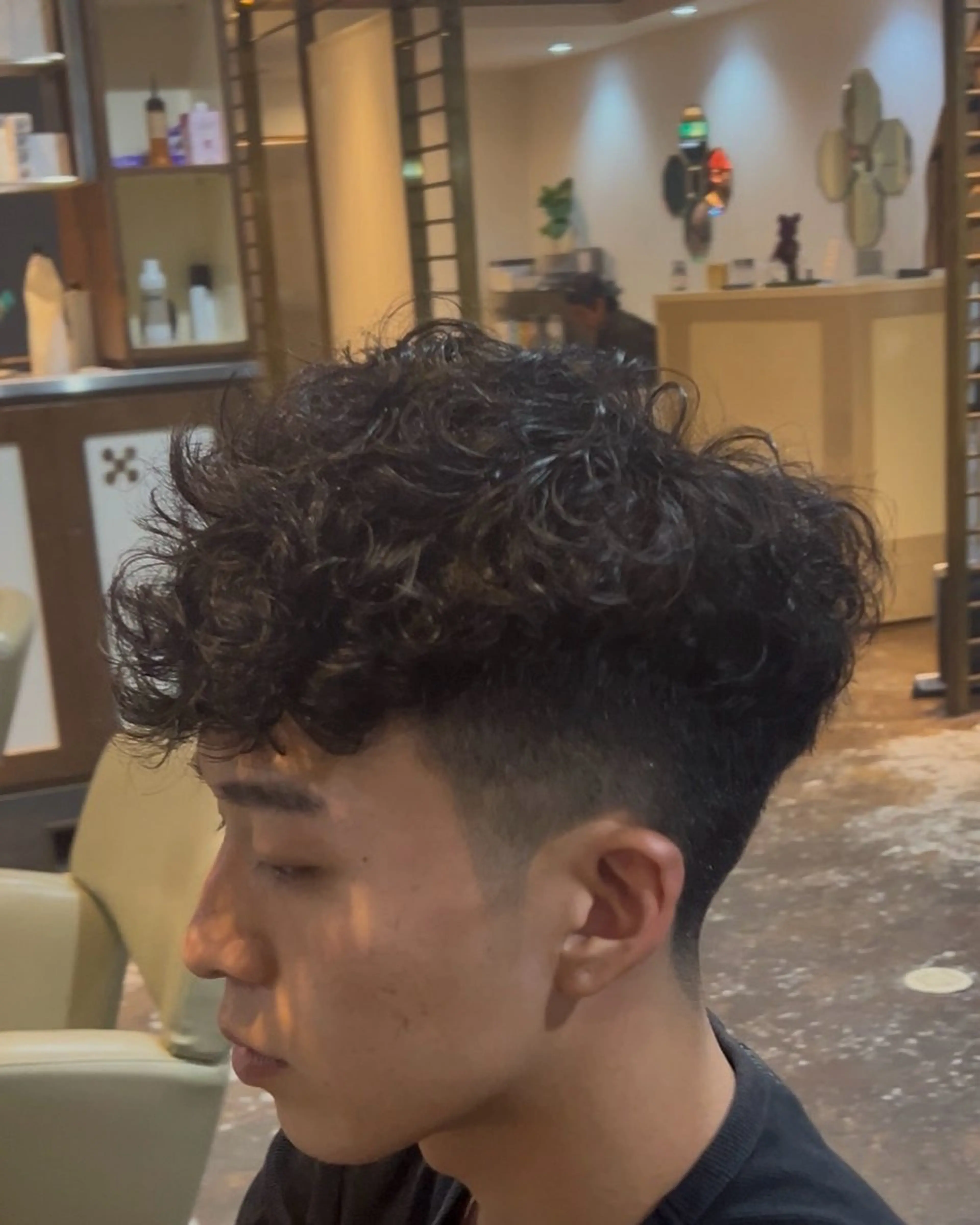 パーマ メンズ 漢眉毛/メンズパーマ /メッシュ/ヒロヤのヘアスタイル