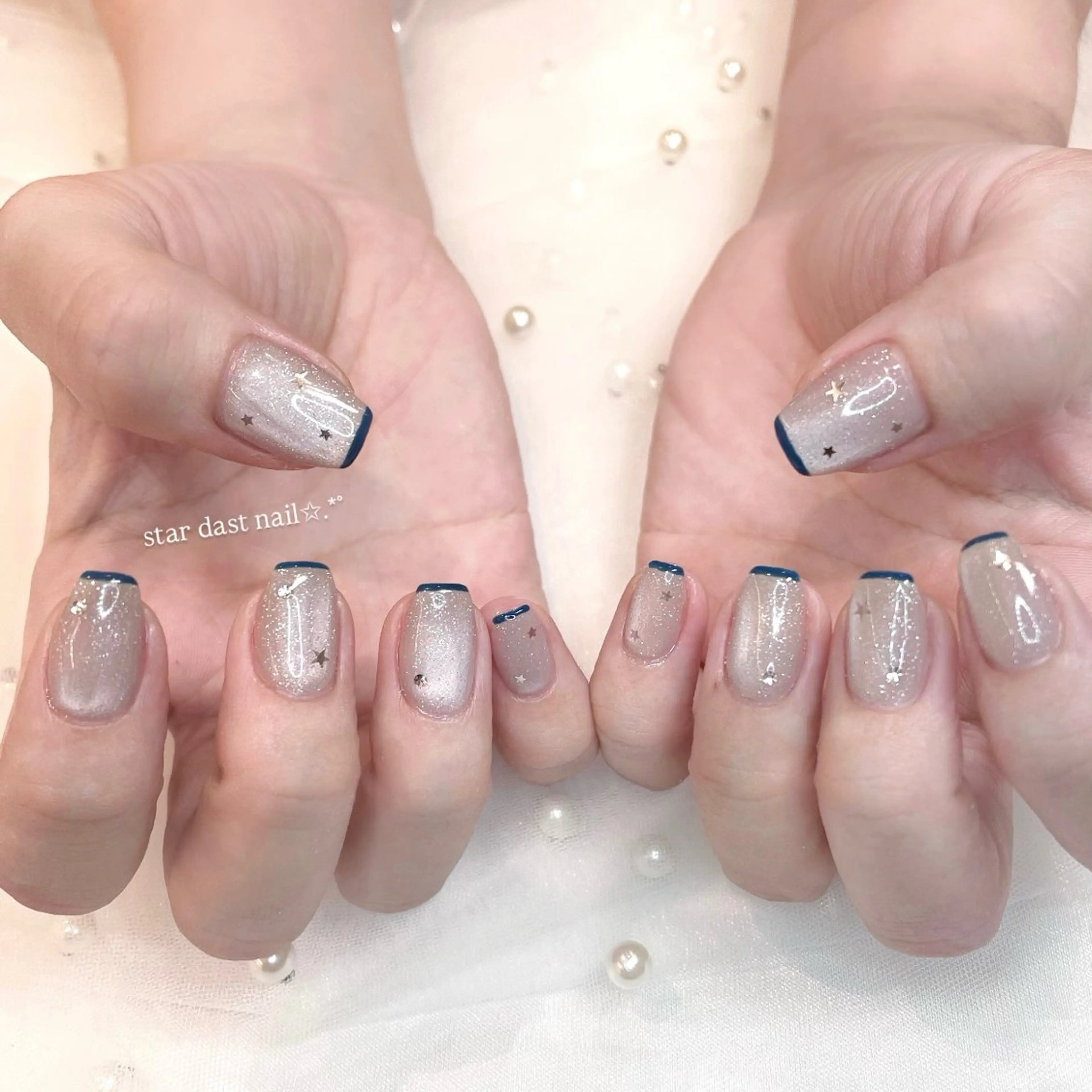 ネイル キラキラネイル ハンドネイル Tsuki🌙/渋谷 /パラジェルのネイルデザイン