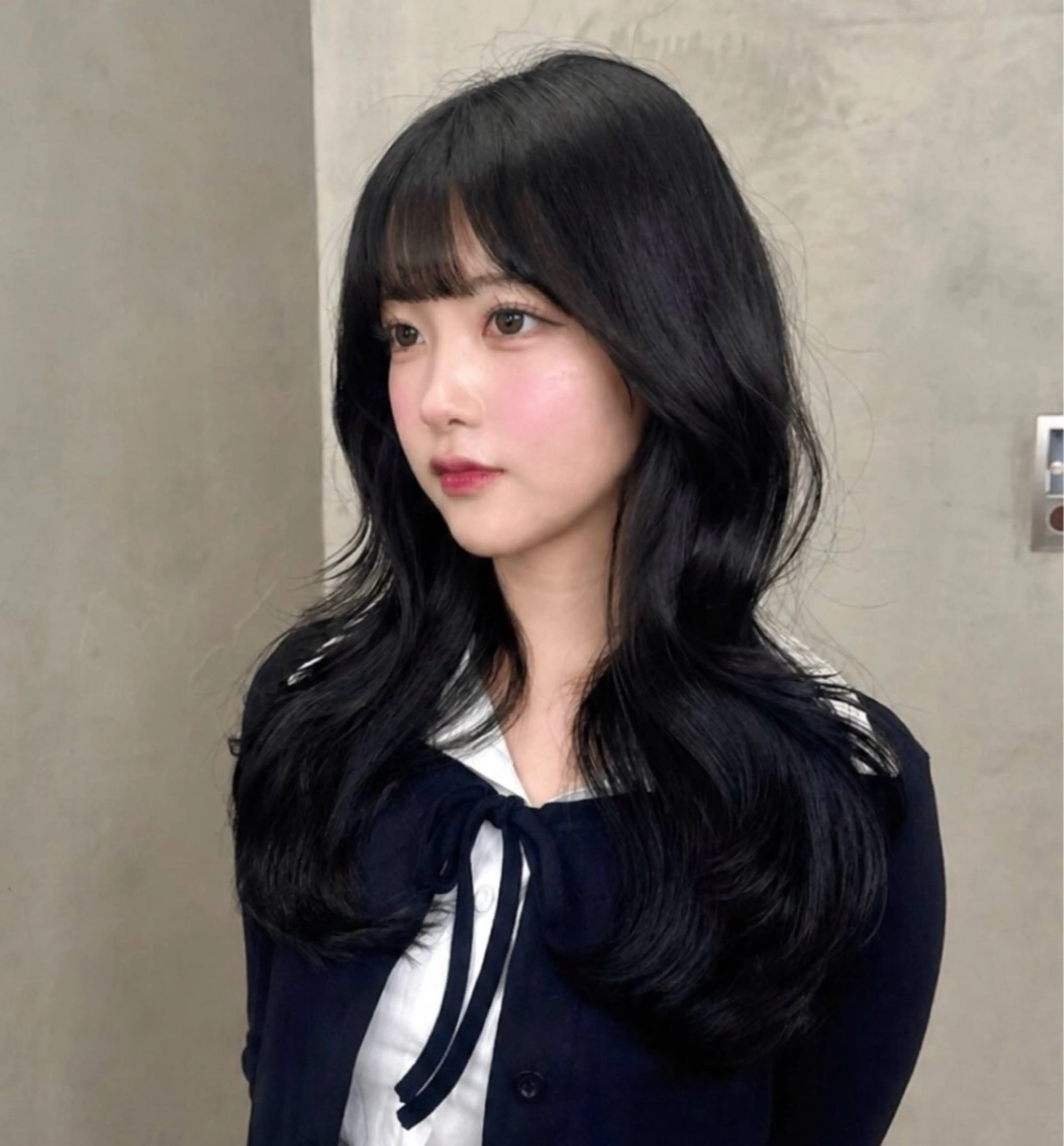 ロング トリートメント ヘアカラー 巻田匠海 透明感韓国ヘアのヘアスタイル