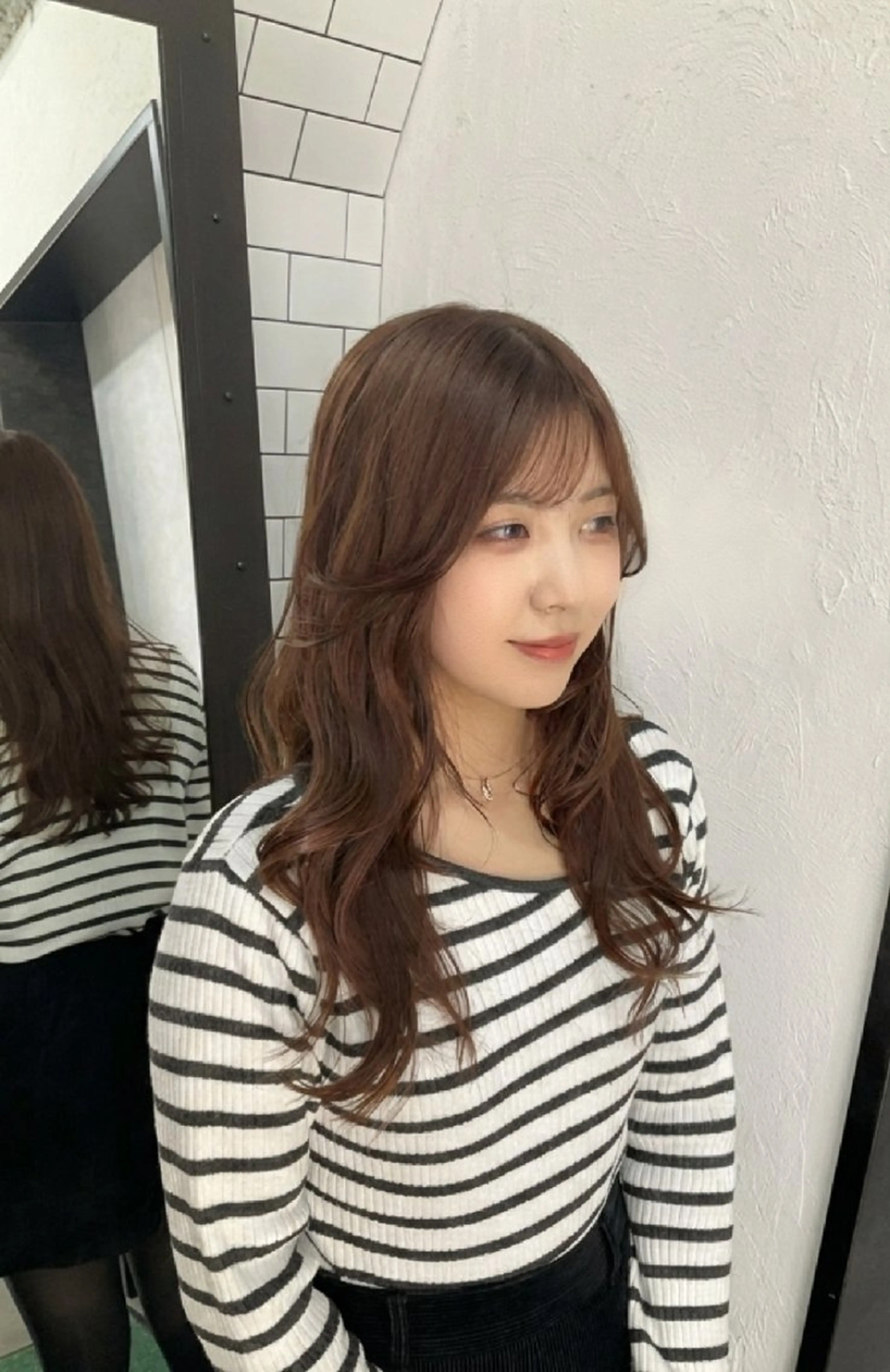 ロング カラー ブリーチ ブラウンカラー ショコラブラウン 透明感カラー ブリーチなしカラー 中区/legare 🌈山村/髪質改善のヘアスタイル