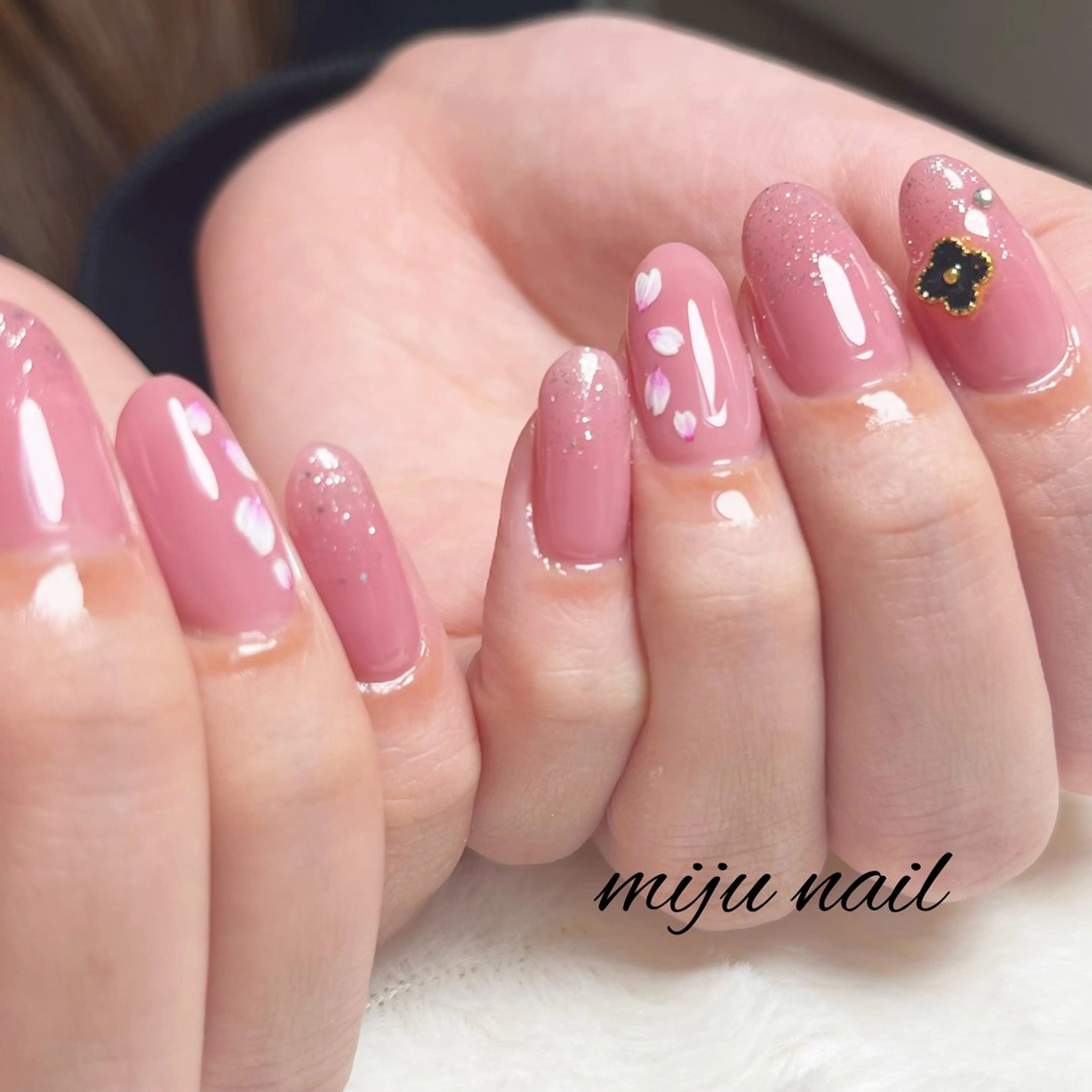 ネイル ❁miju nail 大人上品/自爪育成のネイルデザイン