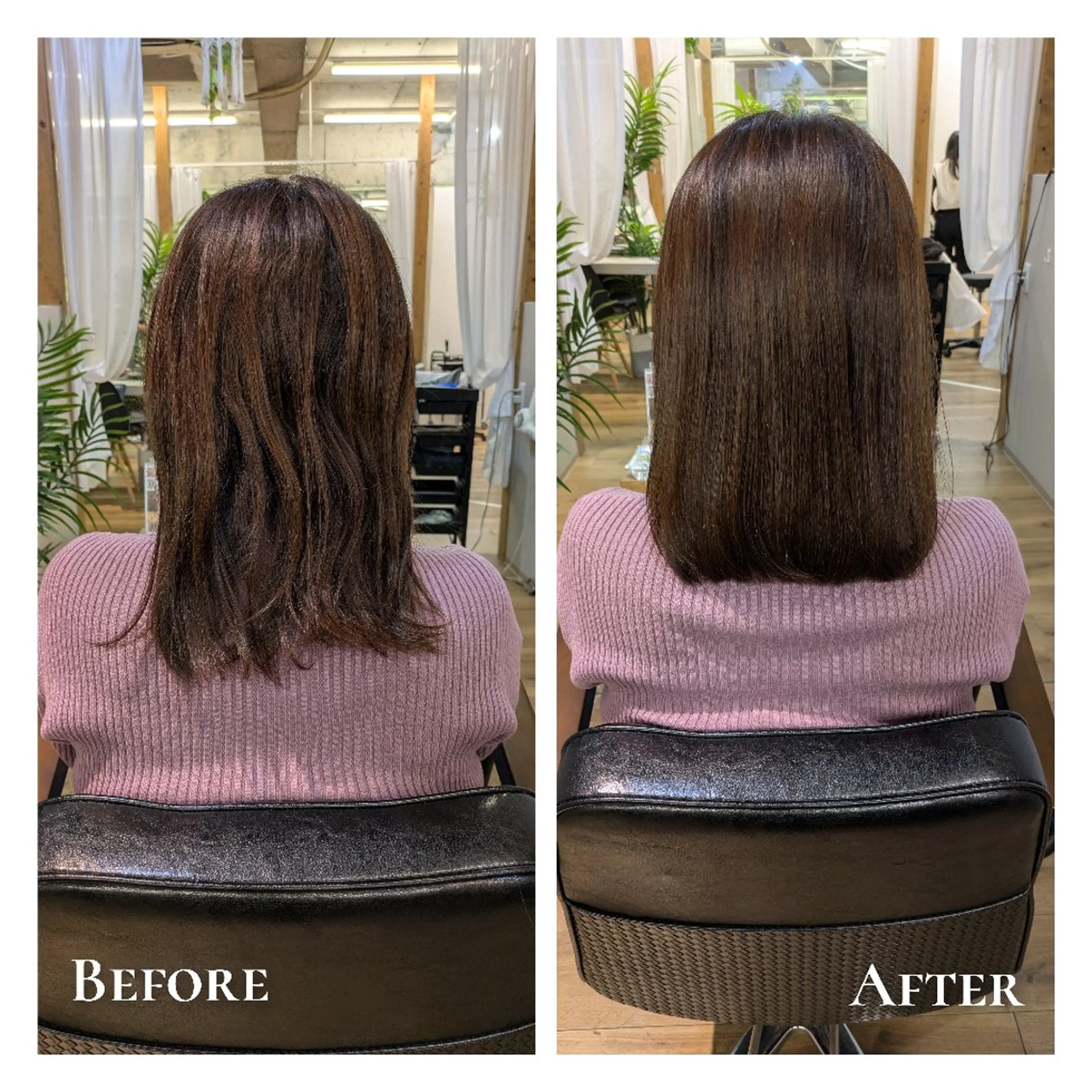 ミディアム 顔周りカット サイドバング 小顔カット カット トリートメント Cafu hair Tachi所属・有馬 葵のヘアスタイル