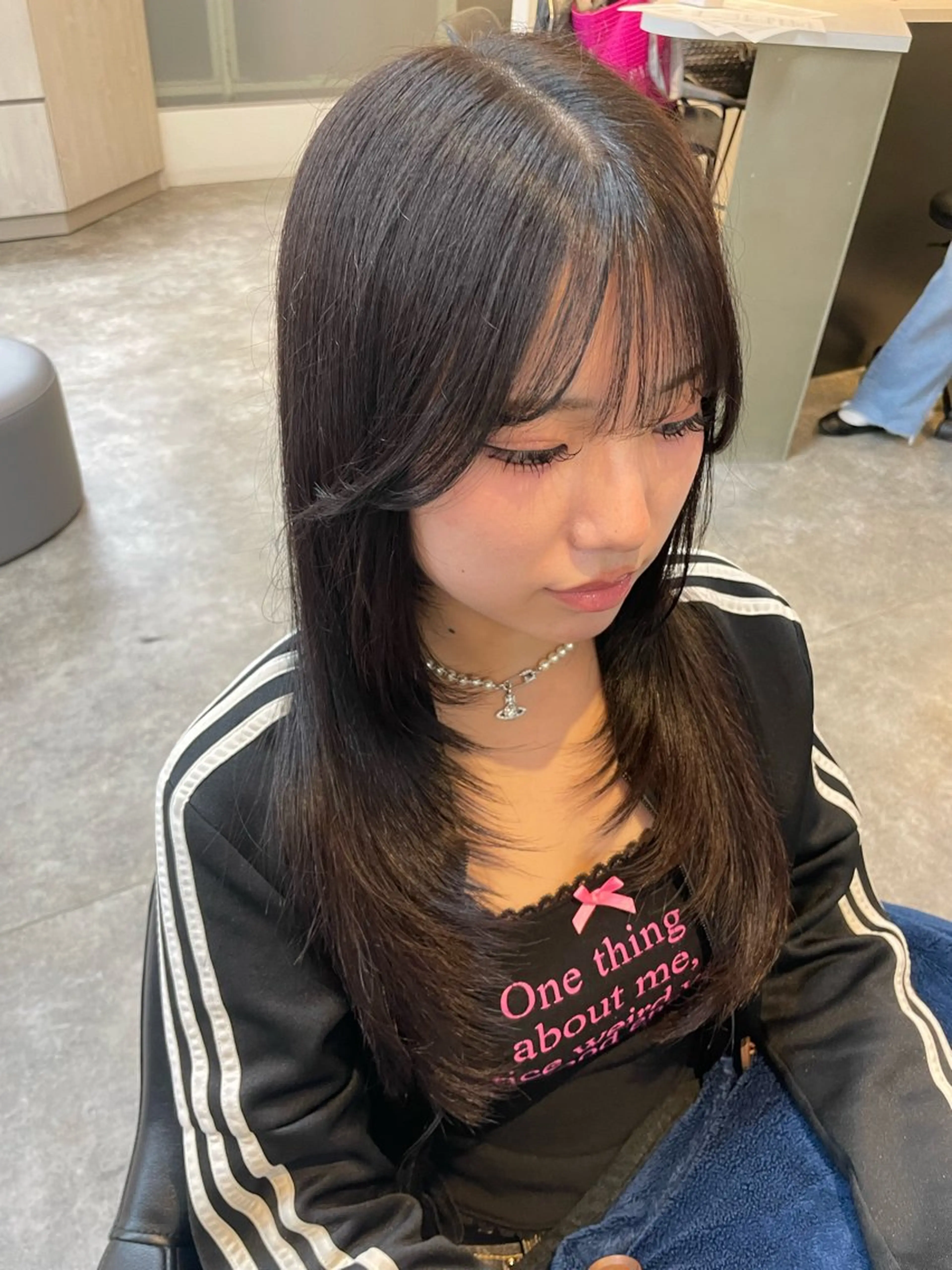 ロング レイヤーカット 柳田 光のヘアスタイル