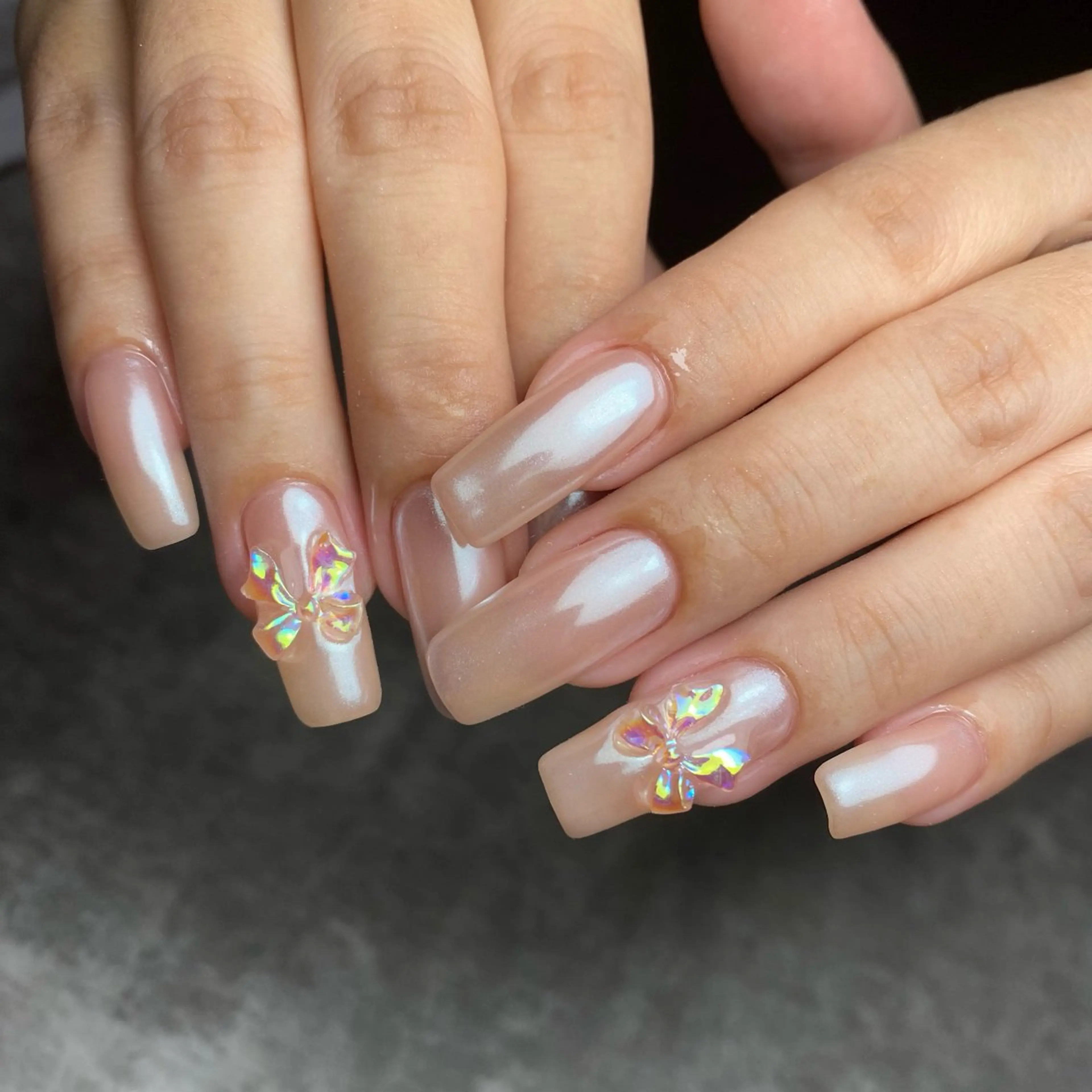 ネイル リボン ハンドネイル yuki nail...のネイルデザイン