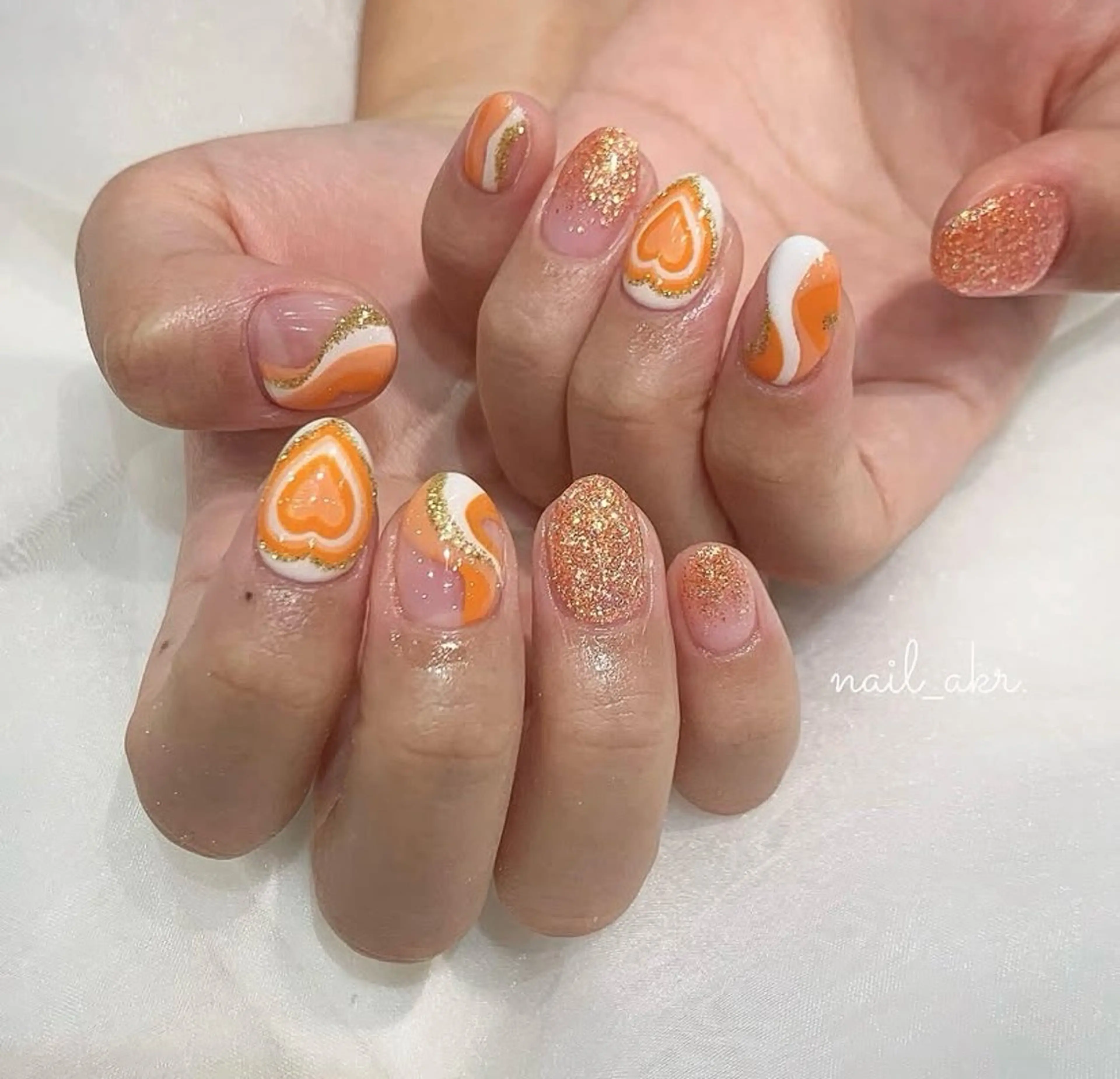 ネイル アートネイル ハート nailAVANCE akariのネイルデザイン