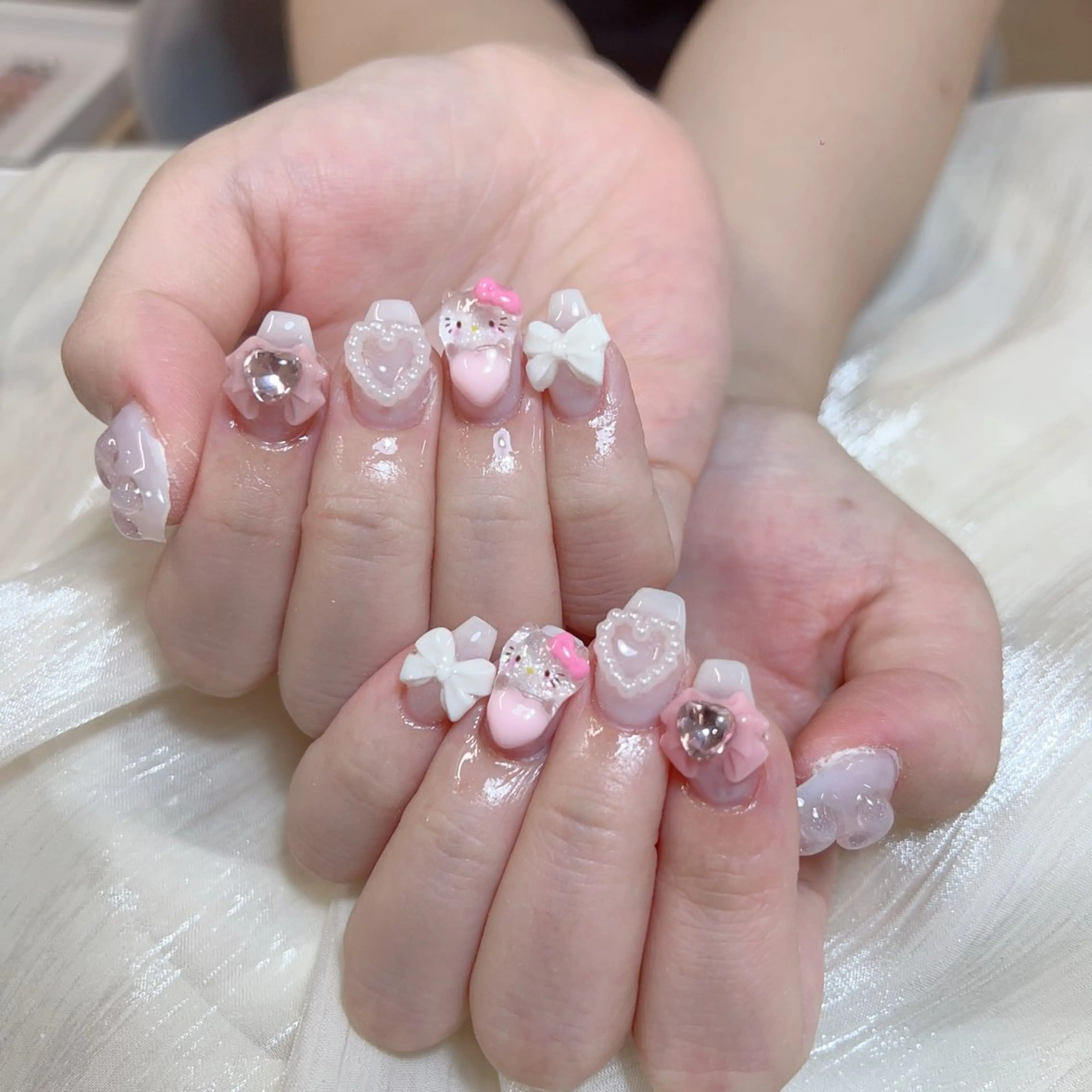 🎀【初回オフ無料ケア込み】 キャラクターパーツ/シリコンパーツつけ放題🧸の写真