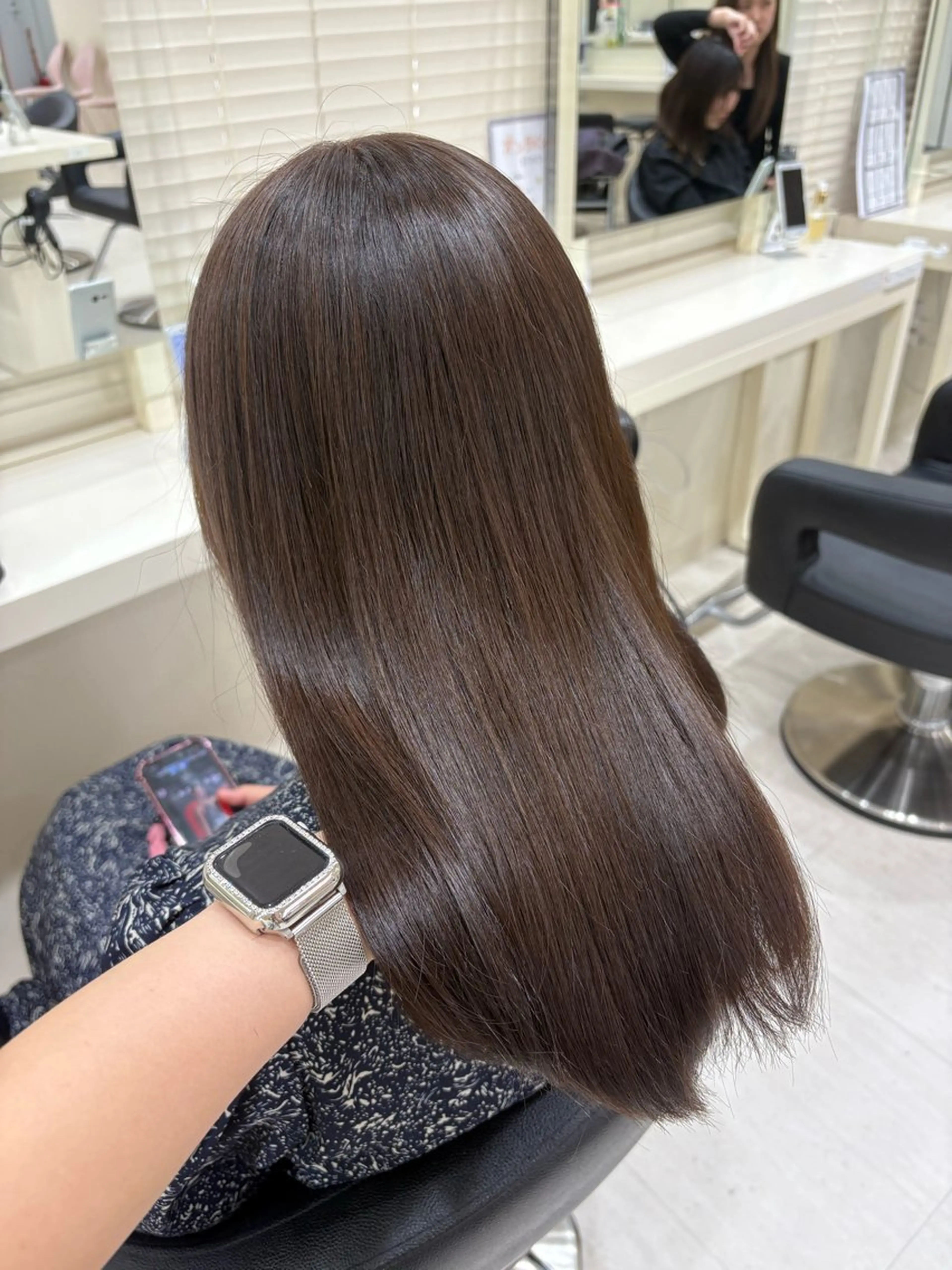 ミディアム カラー ヘアアレンジ カット ヘアカラー 💟RINNA 艶カラー💟のヘアスタイル