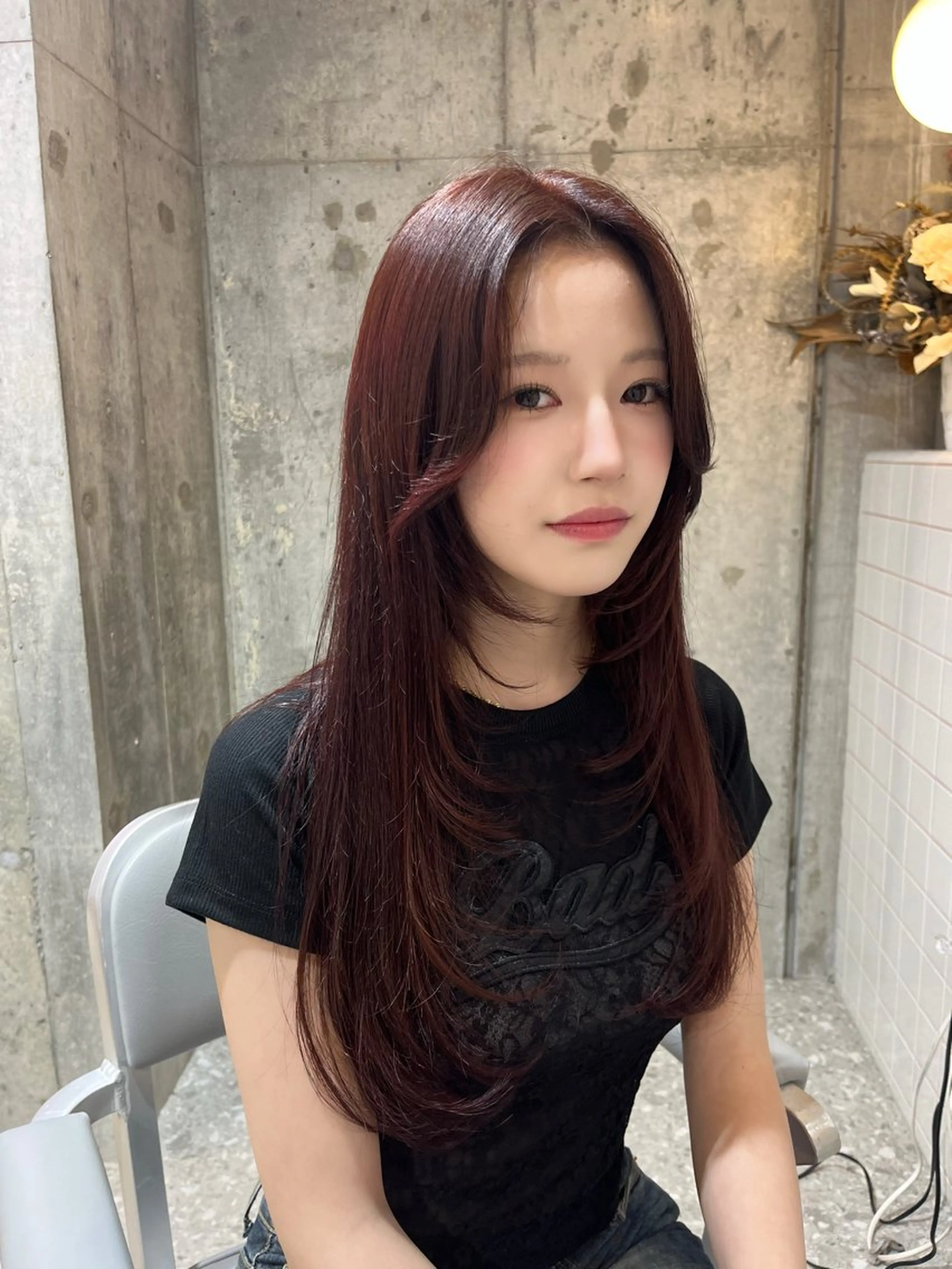 ロング カット ヘアカラー レイヤーカット 新宿🤍Maiのヘアスタイル