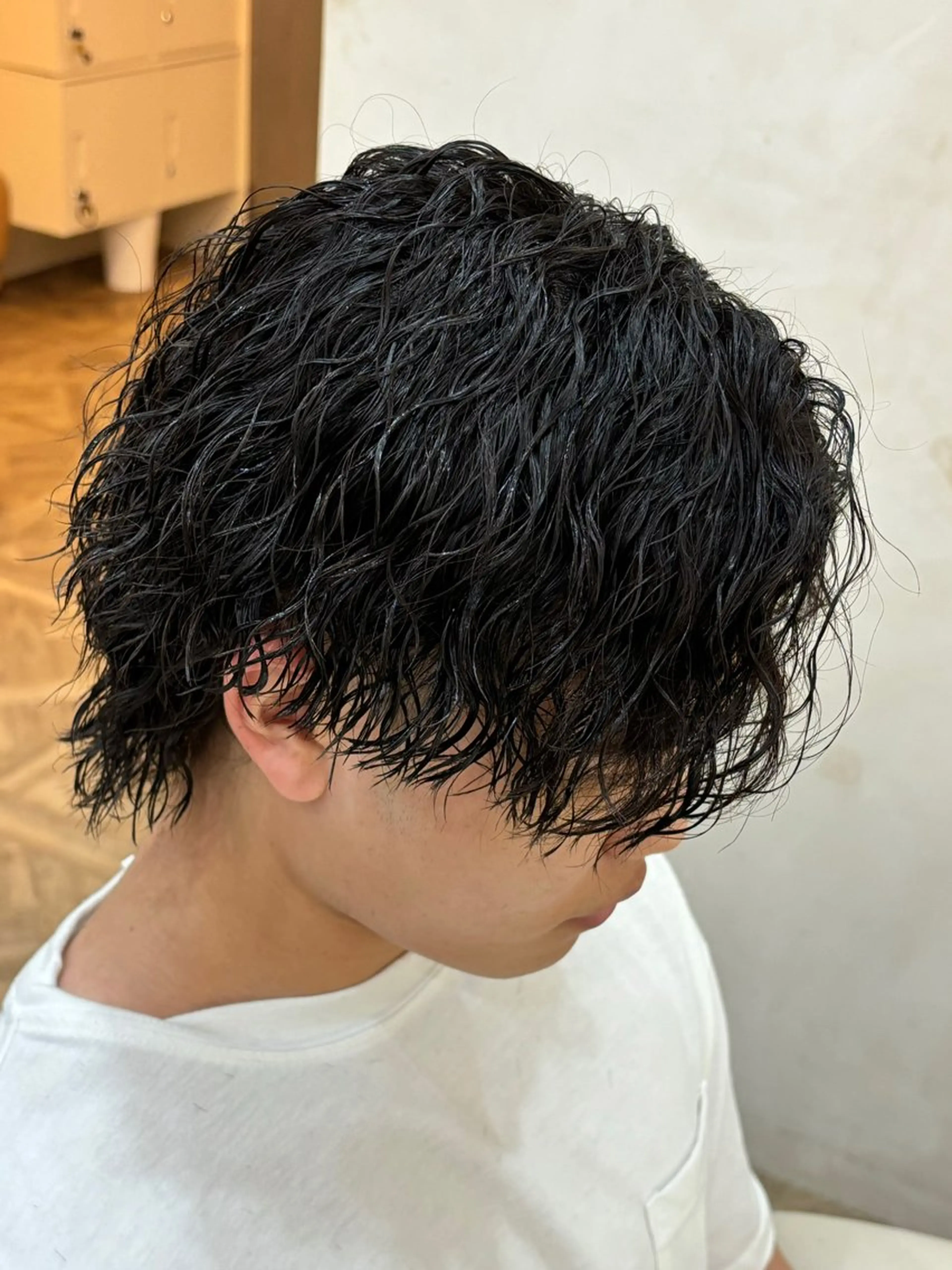 ショート パーマ メンズ メンズパーマ ツイストスパイラルパーマ スパイラルパーマ カット パーマ トリートメント パーマ職人DAIKI ツイスパ/波巻きのヘアスタイル