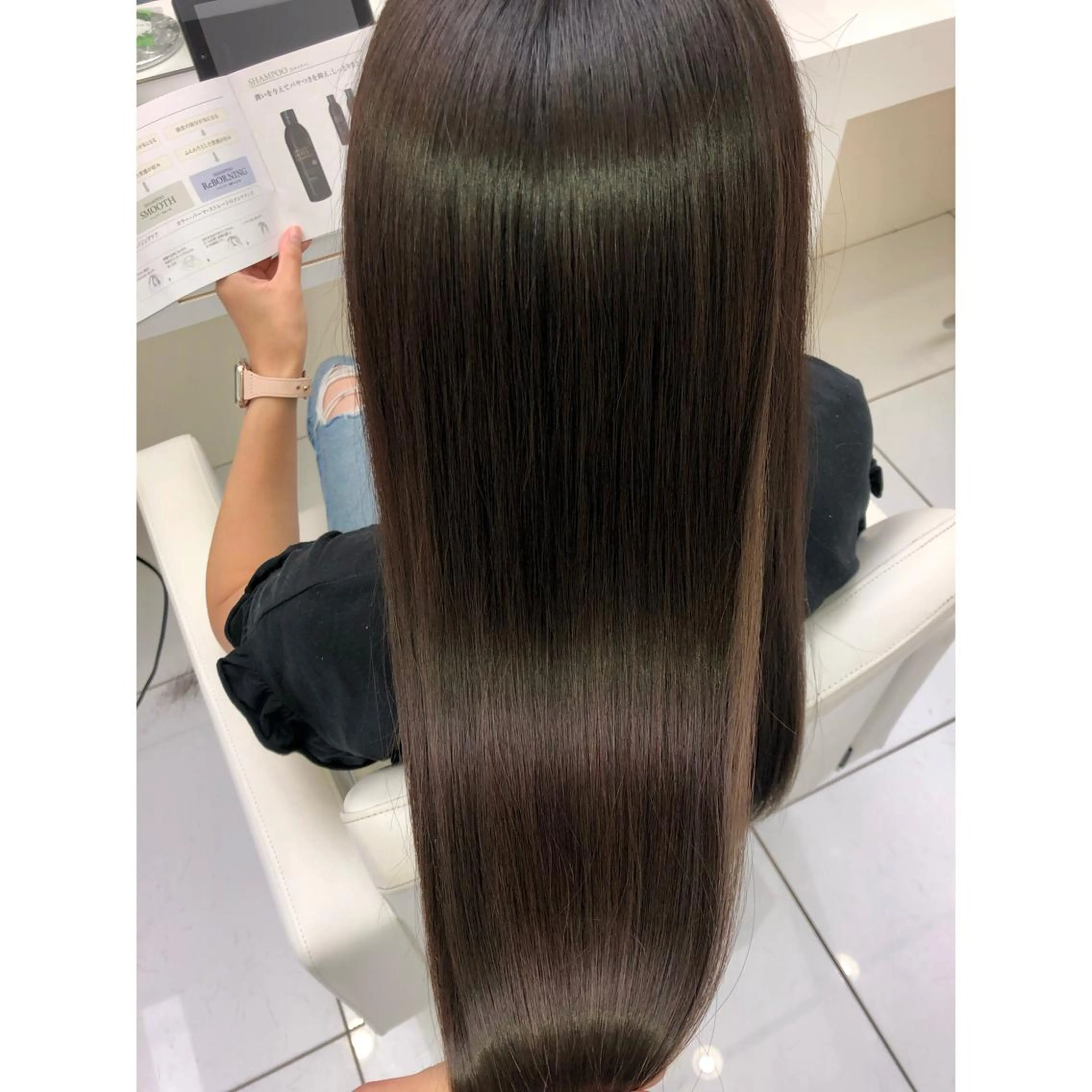 ロング カラー アクアカラー 髪質改善 トリートメント カット トリートメント ✨美髪専門サロン✨ seasonsのヘアスタイル