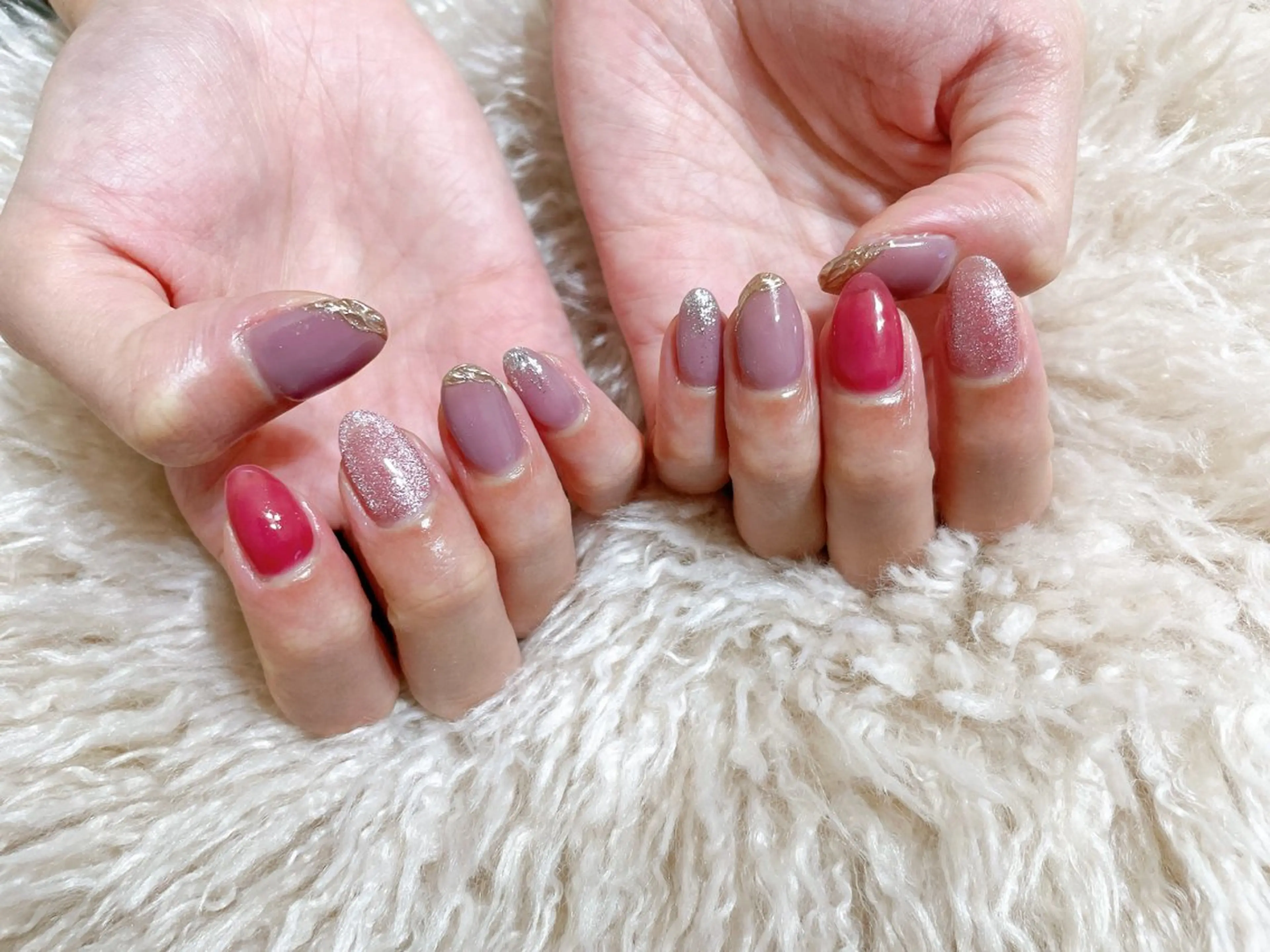 ネイル ジェルネイル 韓国ネイル パラジェル kikinail 溝の口のネイルデザイン