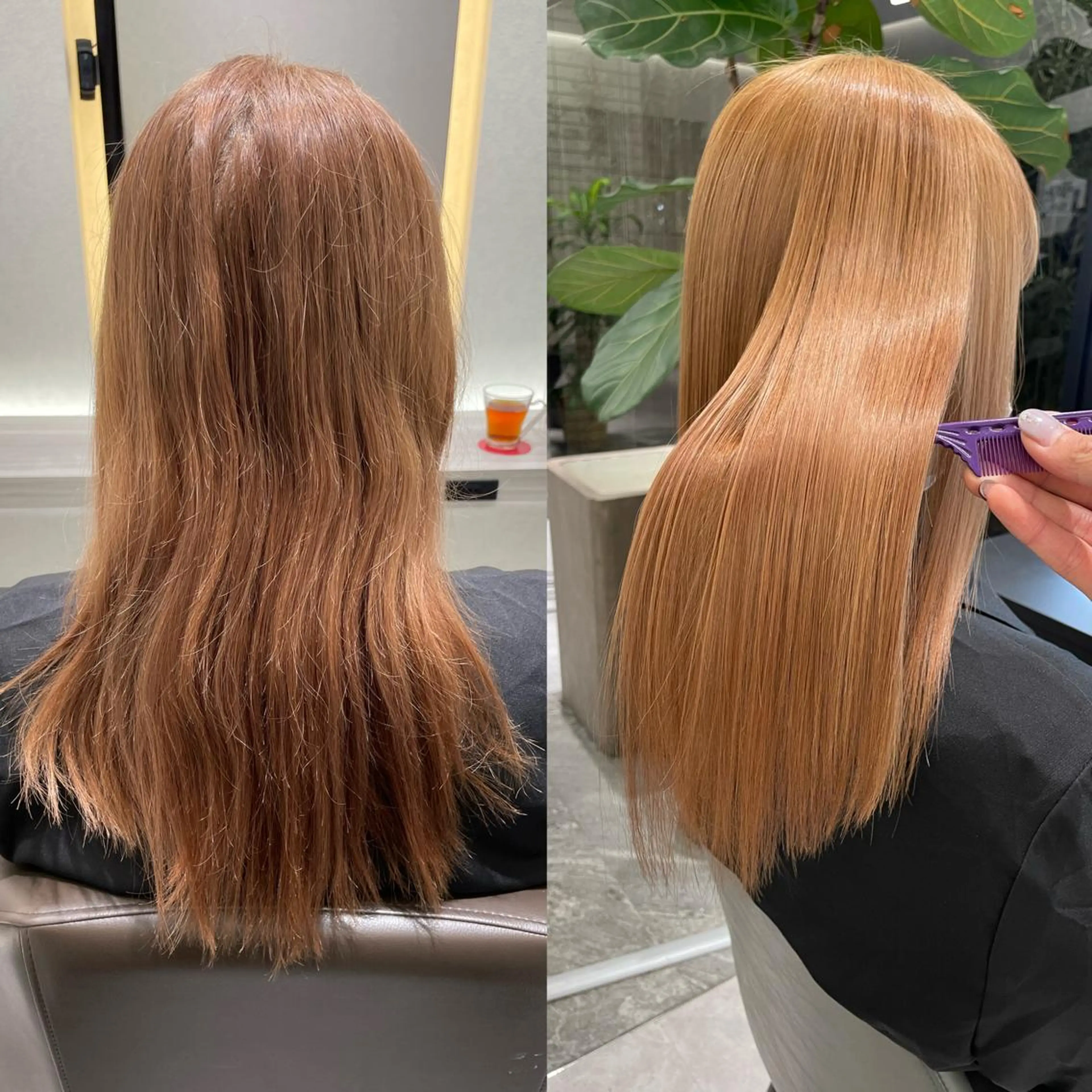 ロング 髪質改善 縮毛矯正 トリートメント 酸性ストレート メンズ特化/矢場町駅 徒歩1分/岡本一真のヘアスタイル