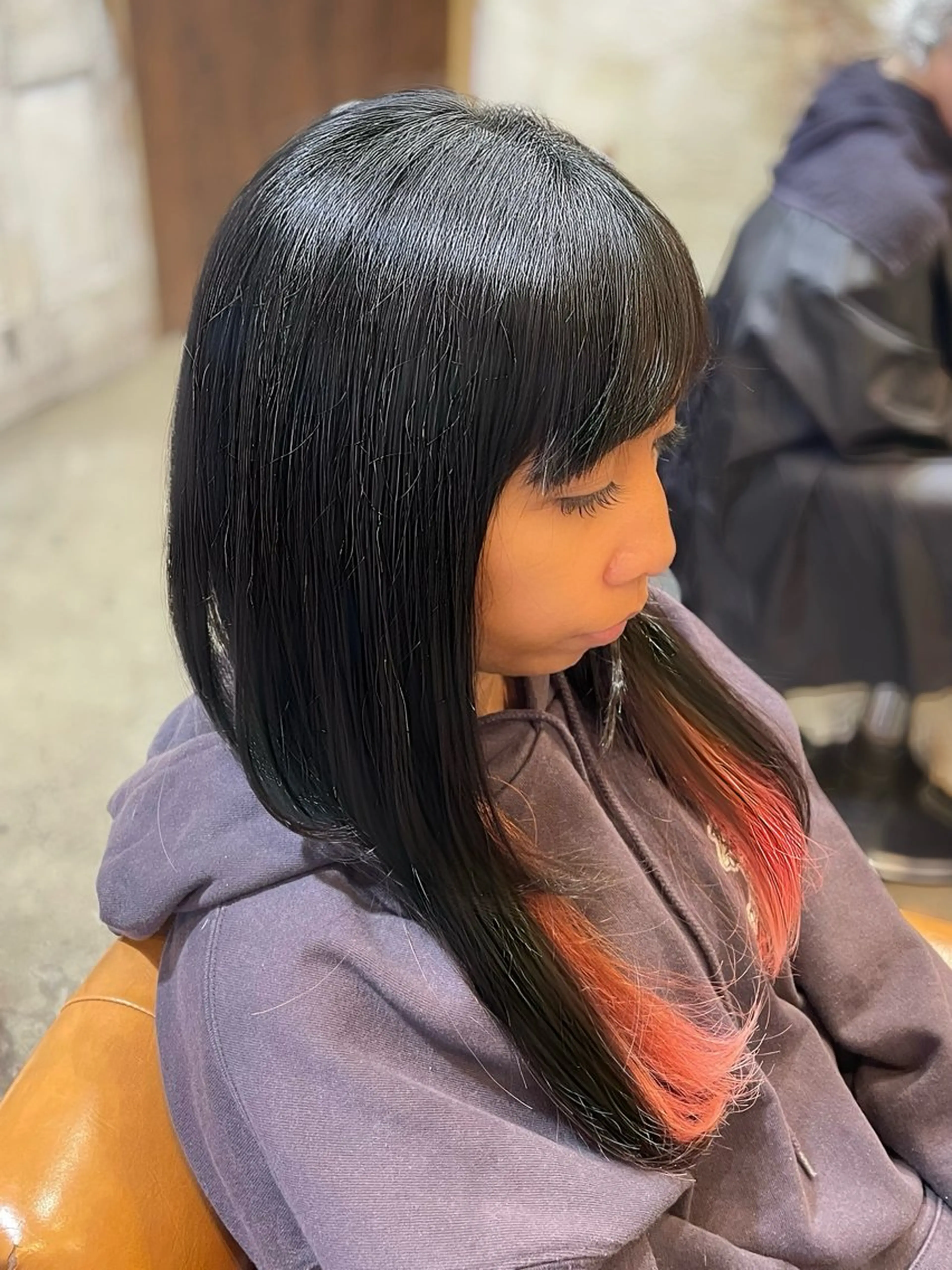 セミロング カラー カット ヘアカラー chic channel伊藤のヘアスタイル