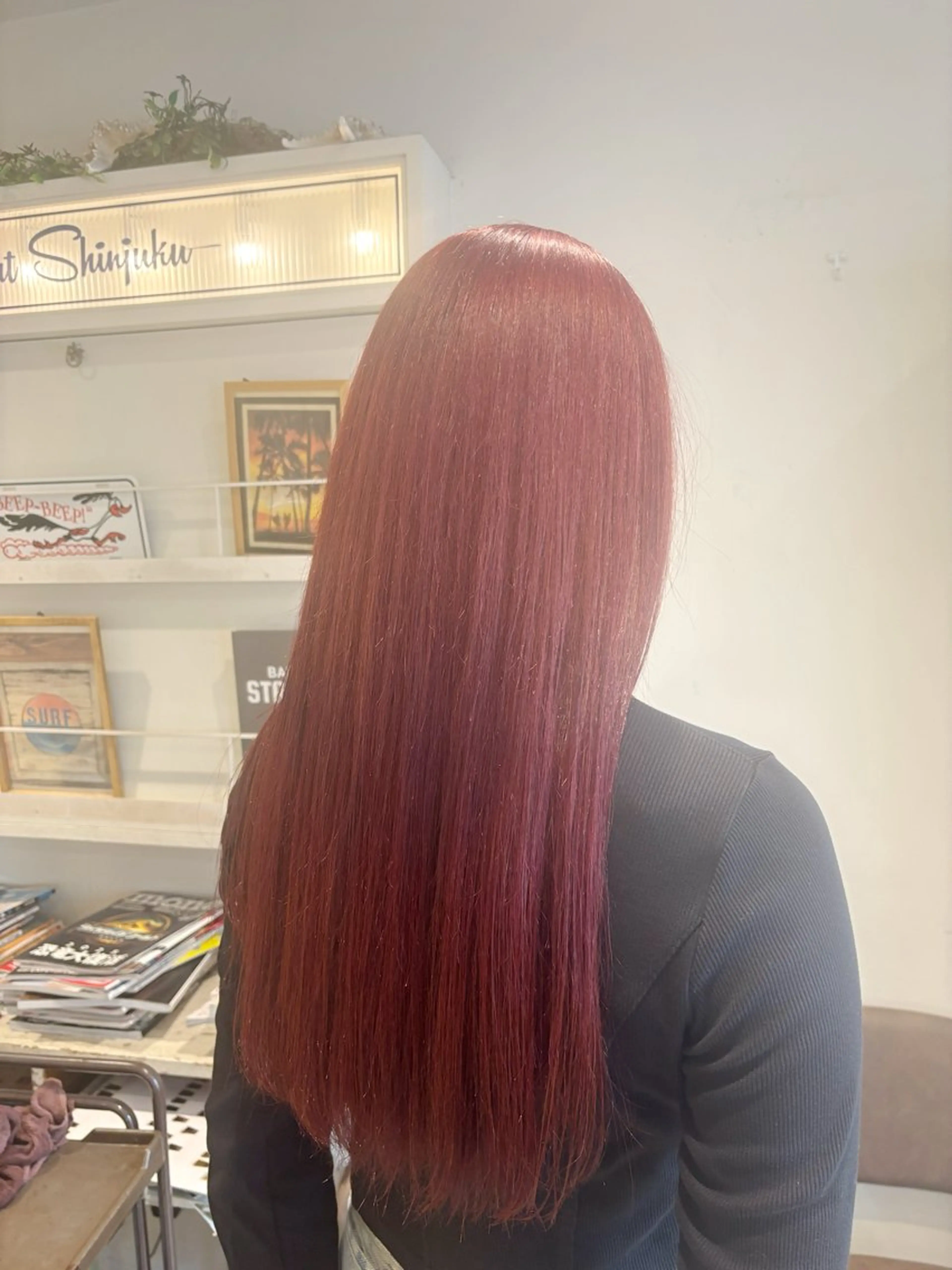 ロング カラー ブリーチ ヘアカラー トリートメント EIGHT新宿 新井彩斗のヘアスタイル