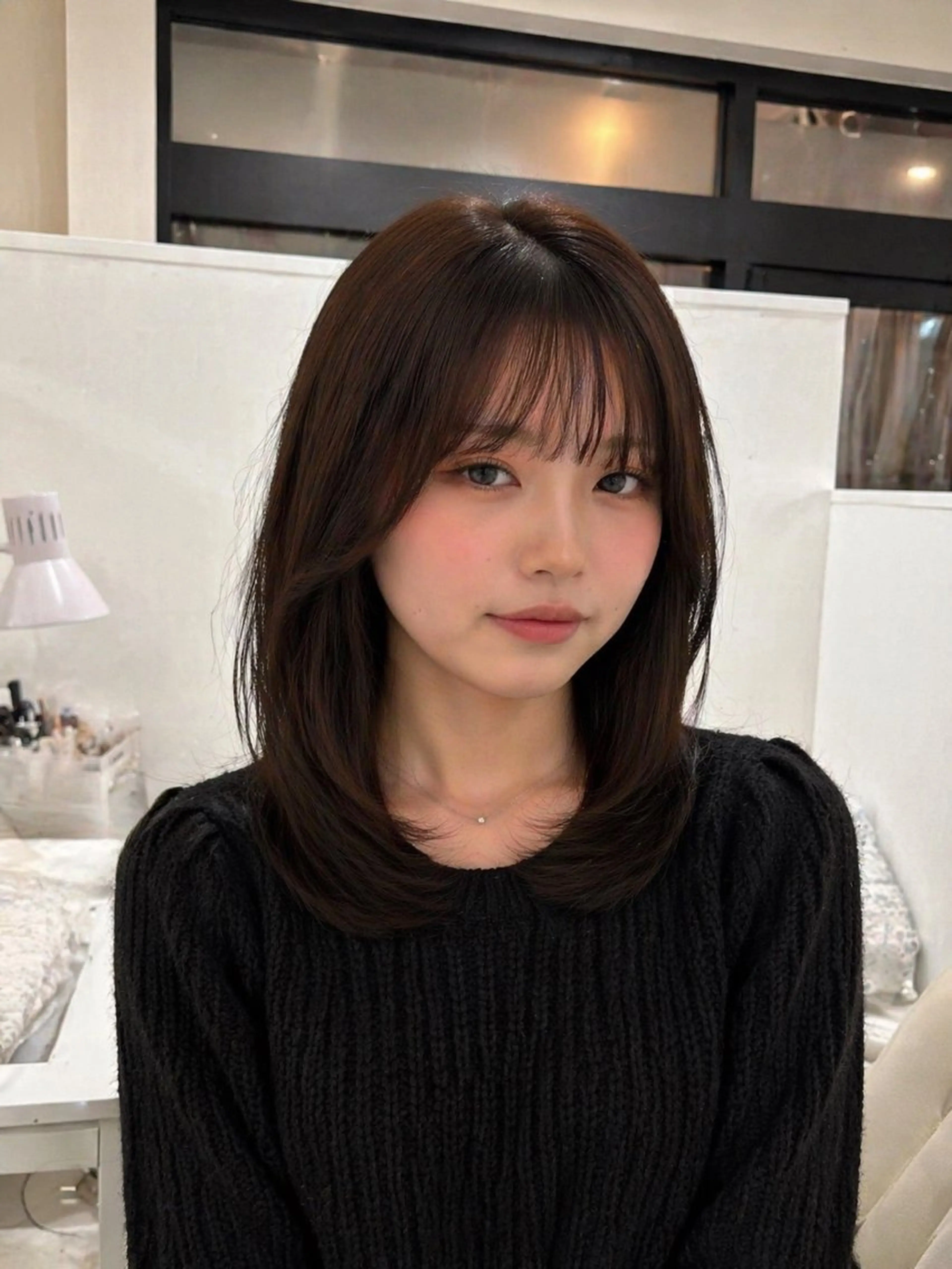 ミディアム ミディアムレイヤー レイヤーカット 京谷 日向のヘアスタイル