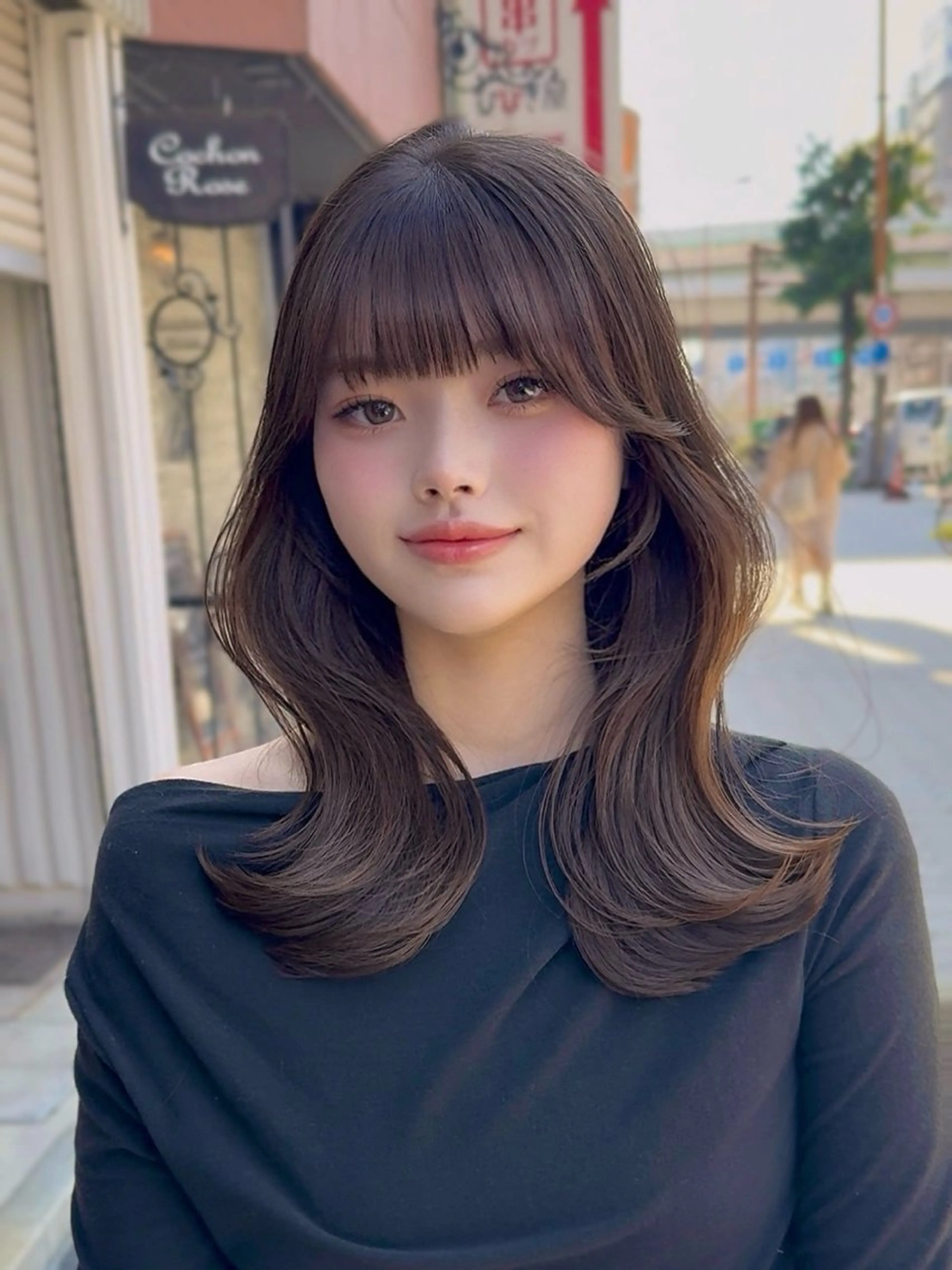 ミディアム 大阪/ショート特化型 美容師/吉留亜門のヘアスタイル