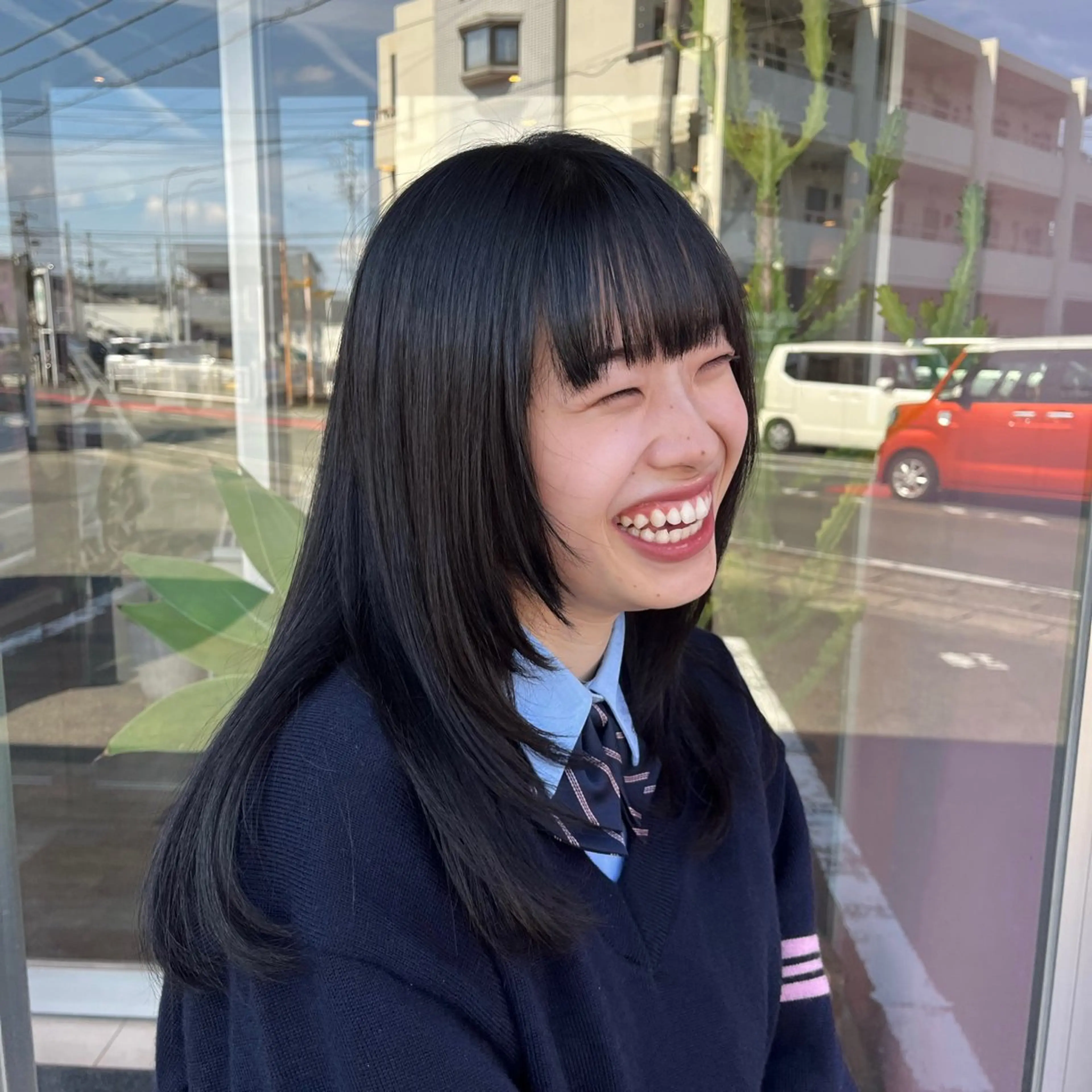 ロング 顔まわりレイヤー レイヤーカット カット ヘッドスパ ♡ナナコ♡ レイヤー/艶髪のヘアスタイル