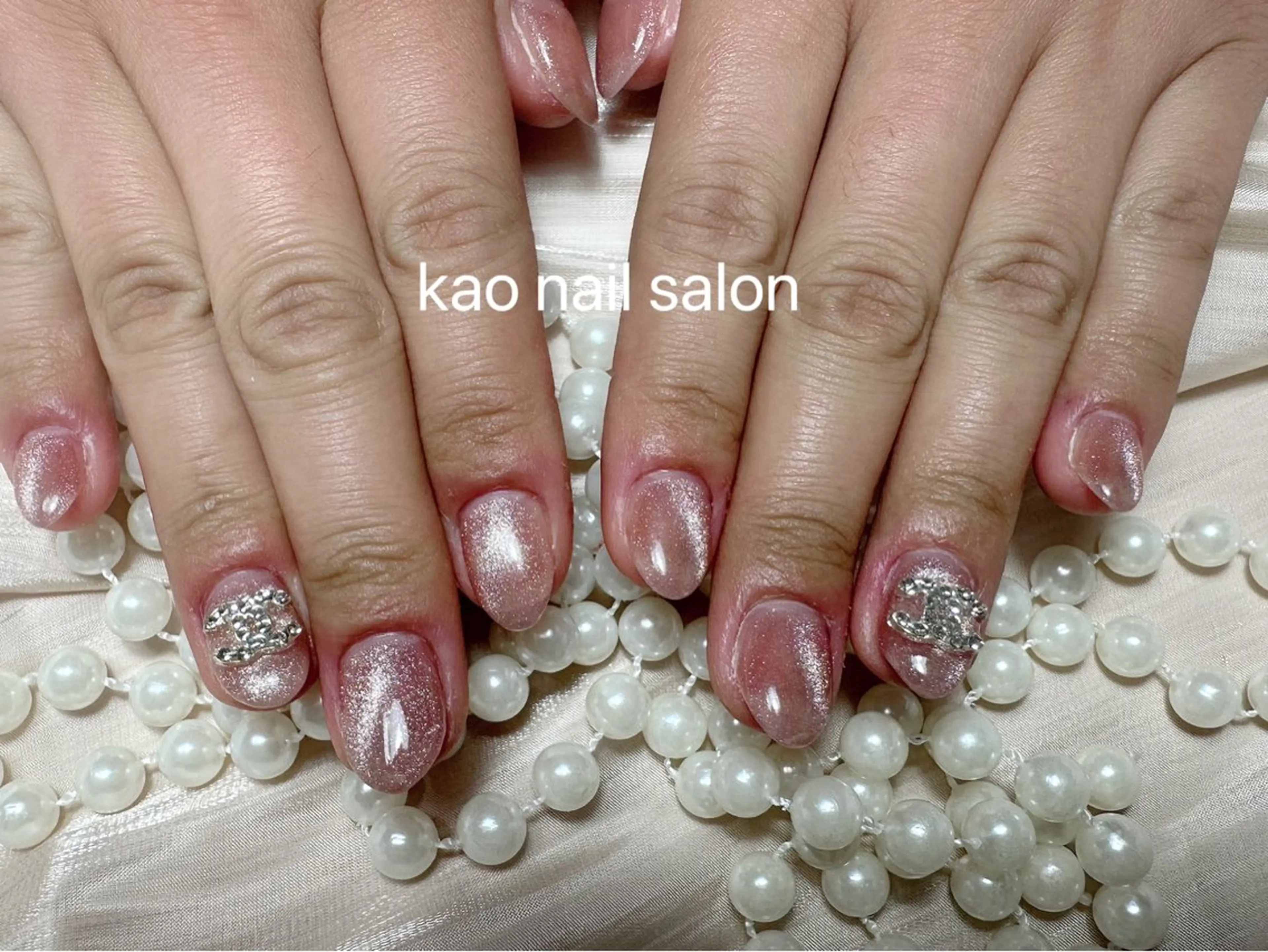 ネイル ハンドネイル kao nail マグネット/長さだしのネイルデザイン