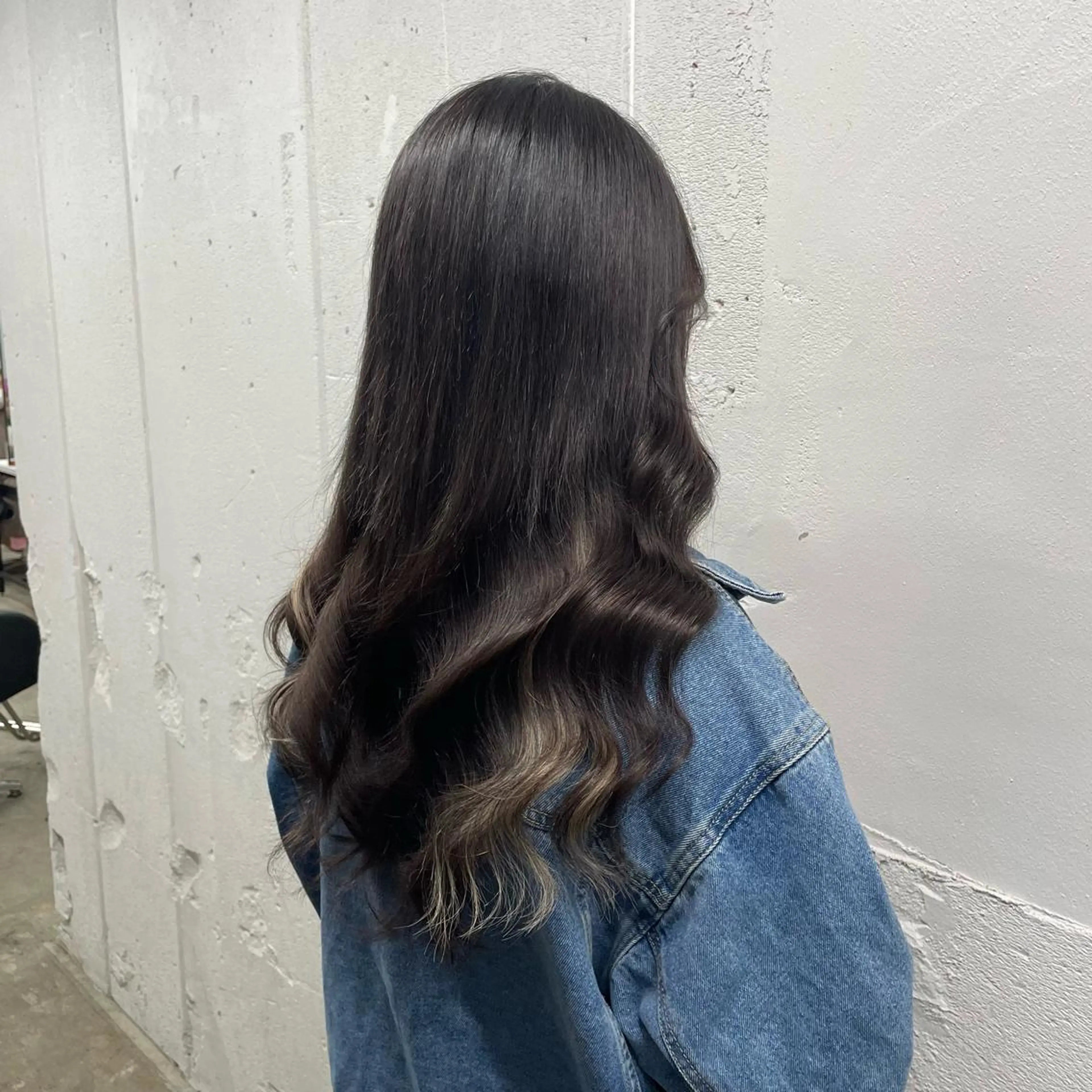 ロング カラー シールエクステ バレイヤージュ ミストバング ダブルカラー  フェイスフレーミング ヘアカラー エクステ 🧡艶髪ちゅるん髪 🫧🧡YUKI❄️のヘアスタイル